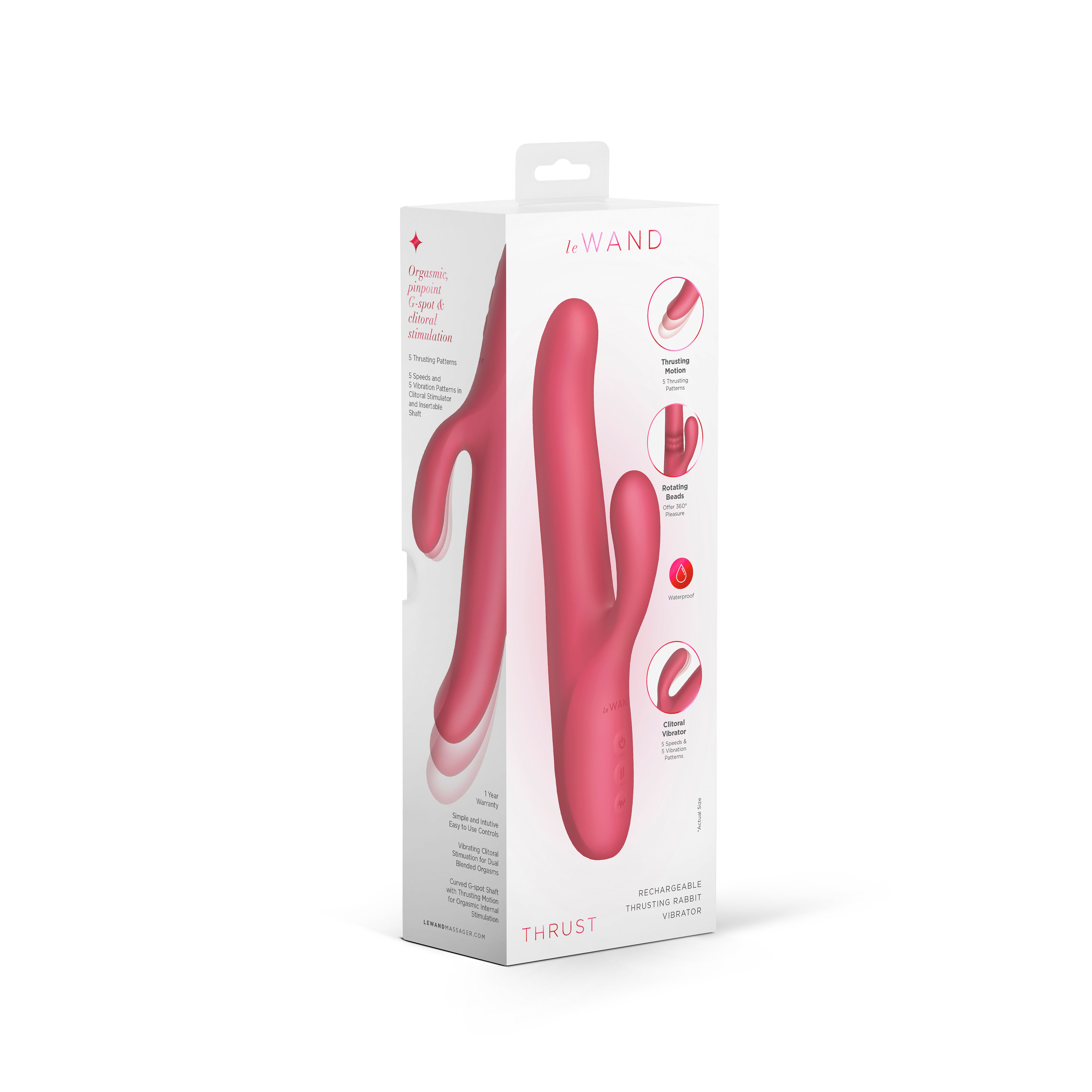 Le Wand Thrust - Rechargeable Thrusting Rabbit Vibrator