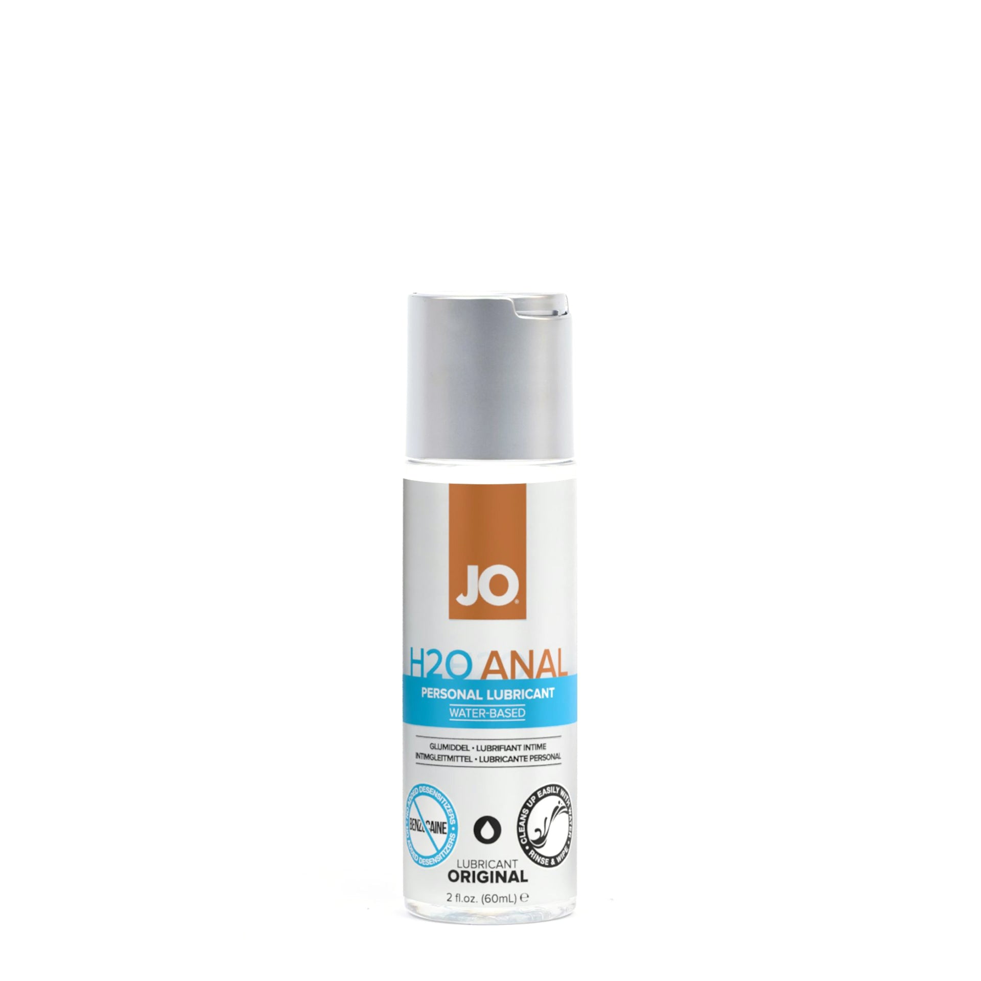 Jo H2O Anal - Original - Lubricant (Water-Based) 2 Floz / 60 Ml
