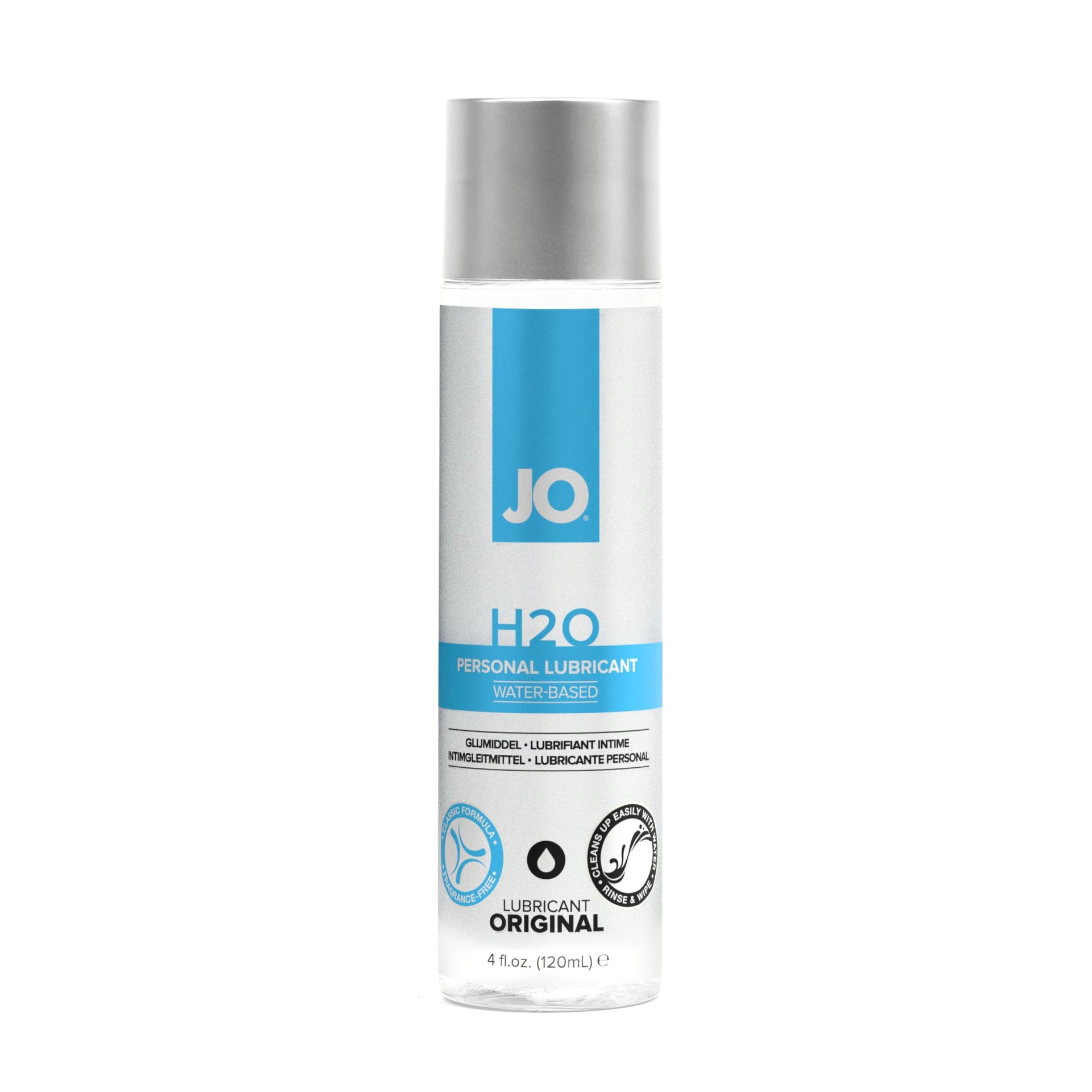 Jo H2O - Original - Lubricant (Water-Based) 4 Floz / 120 Ml
