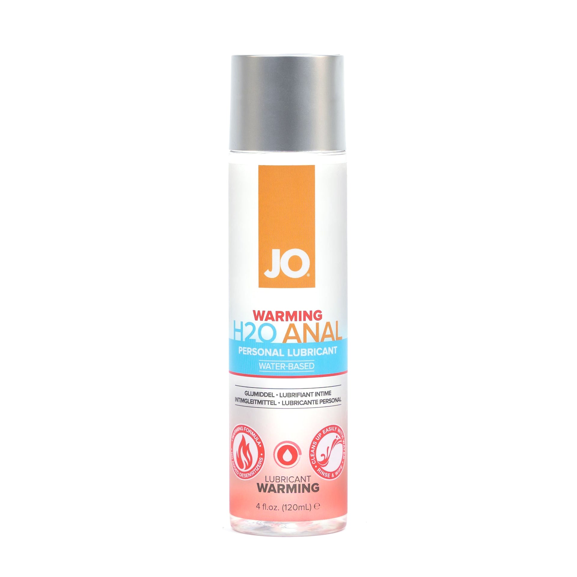 Jo H2O Anal - Warming - Lubricant (Water-Based) 4 Floz / 120 Ml
