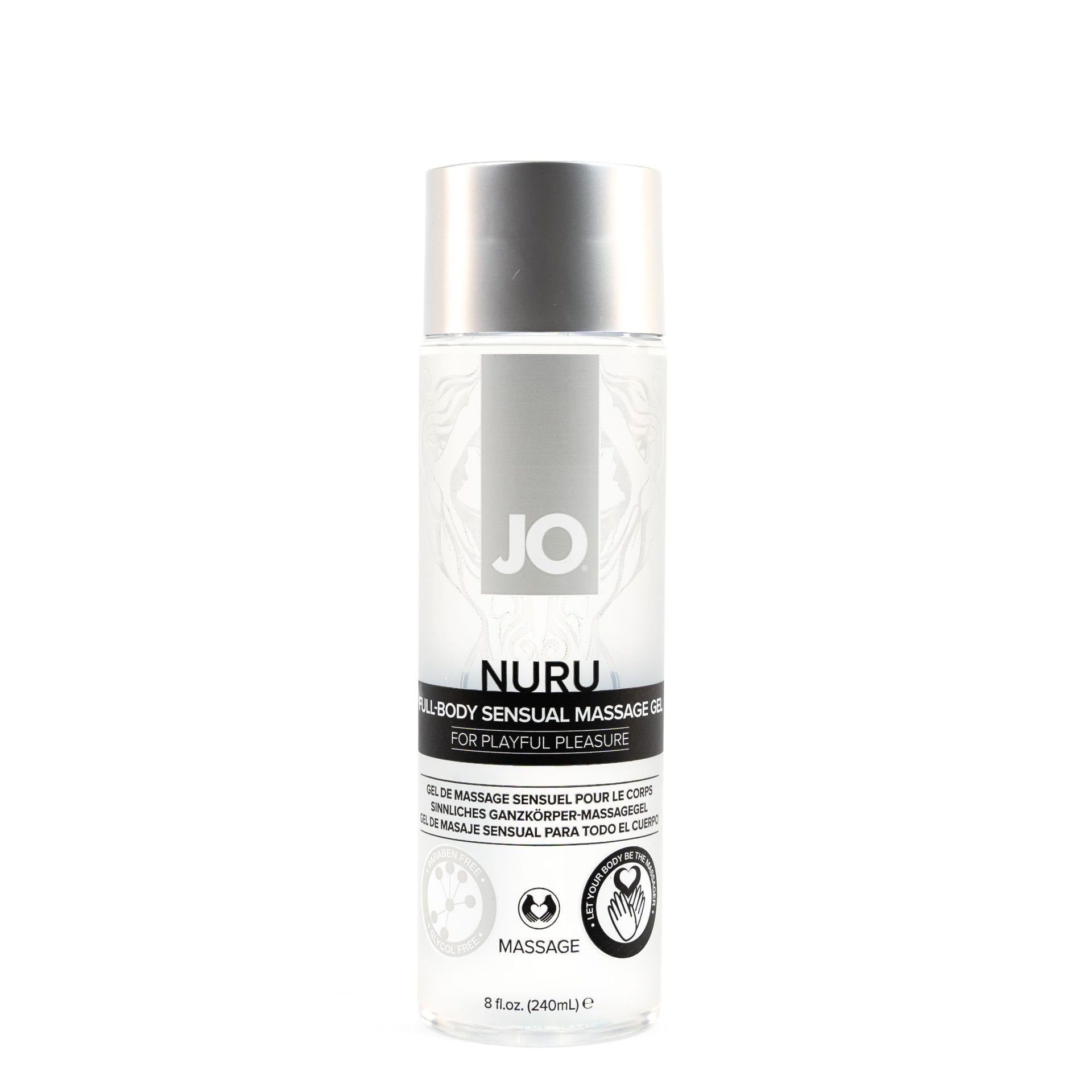 Jo Nuru Massage Gel - Fragrance Free - Massage 8 Floz / 240 Ml