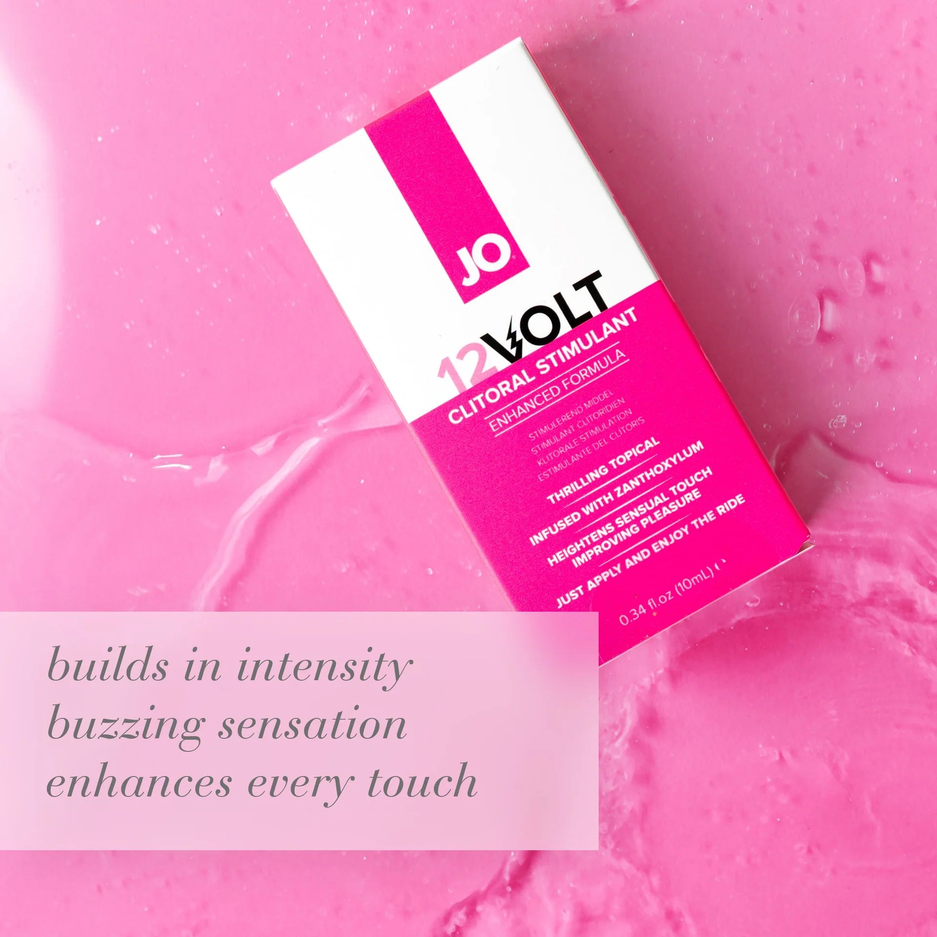 Jo 12Volt Clitoral Serum - Buzzing - Stimulant (Oil-Based) 0.17 Floz / 5 Ml
