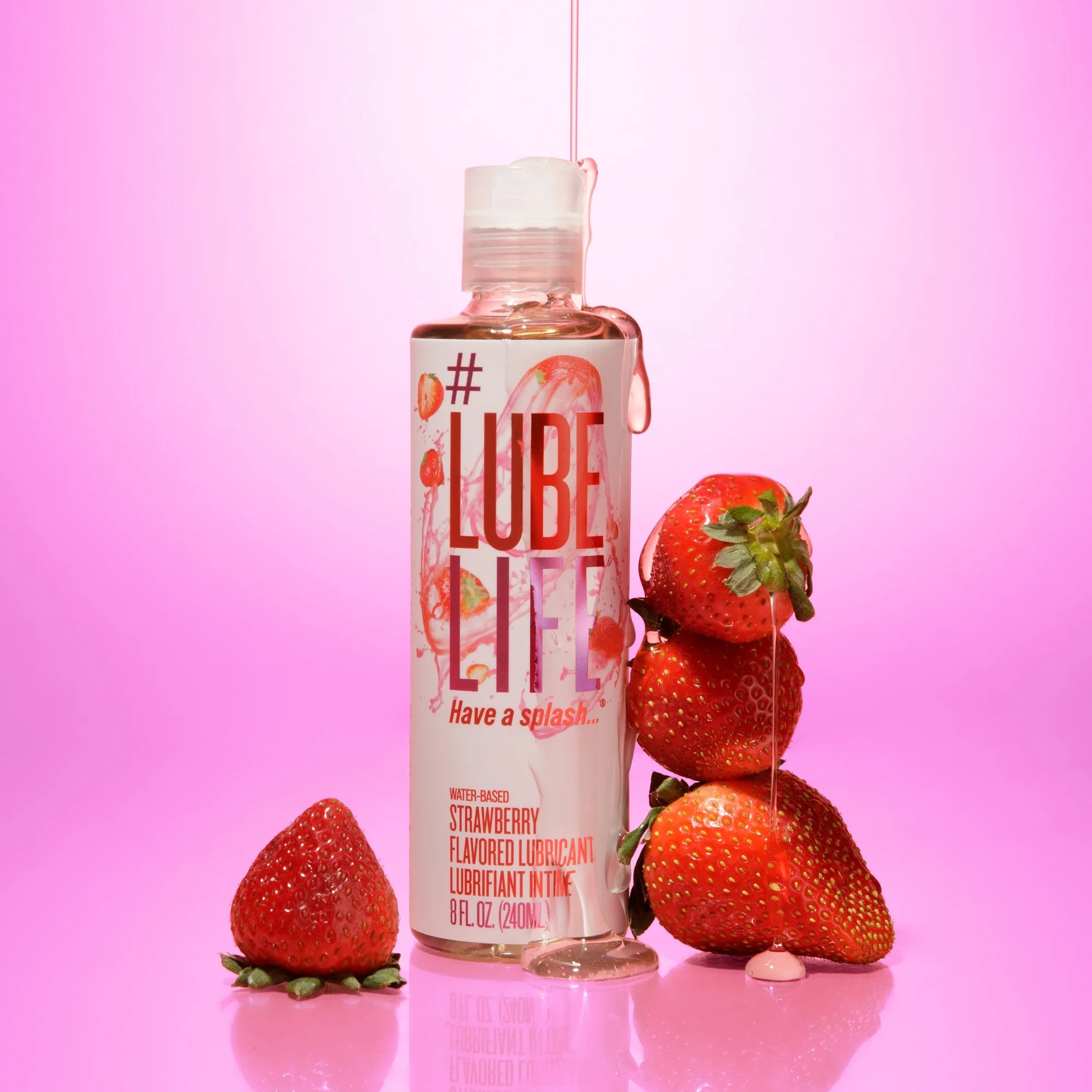 Lubelife Strawberry 8 Floz / 240 Ml