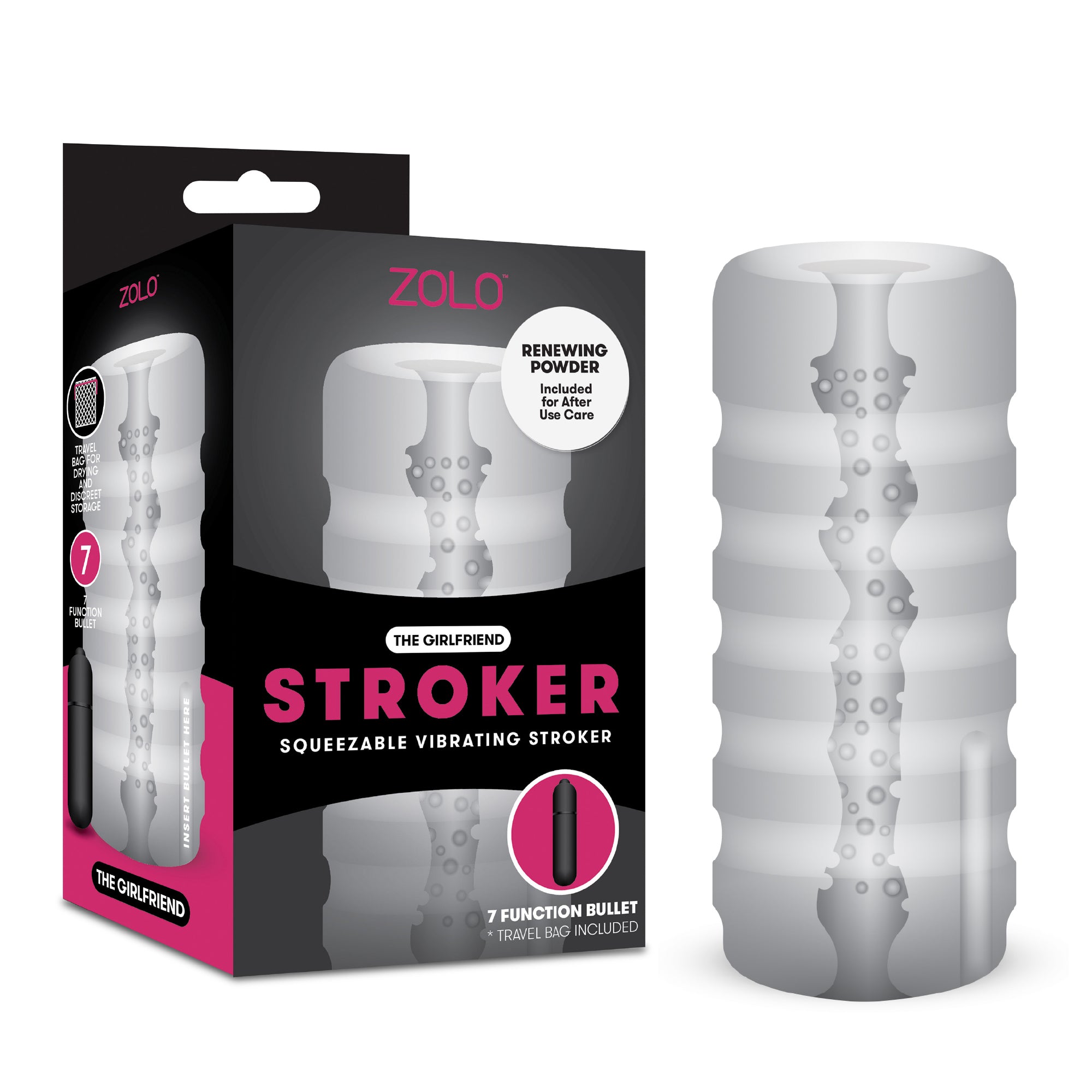 Girlfriend Squeezable Vibrating Stroker