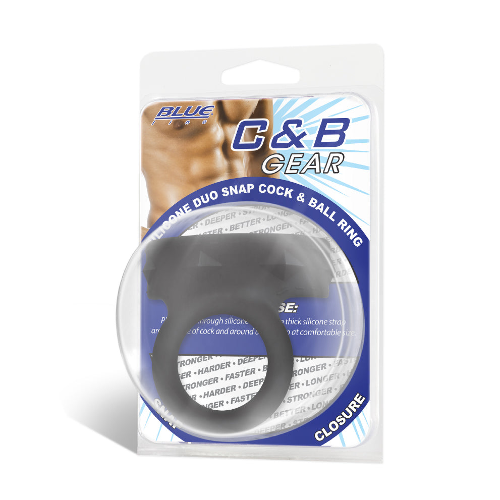 Silicone Duo Snap Cock & Ball Ring