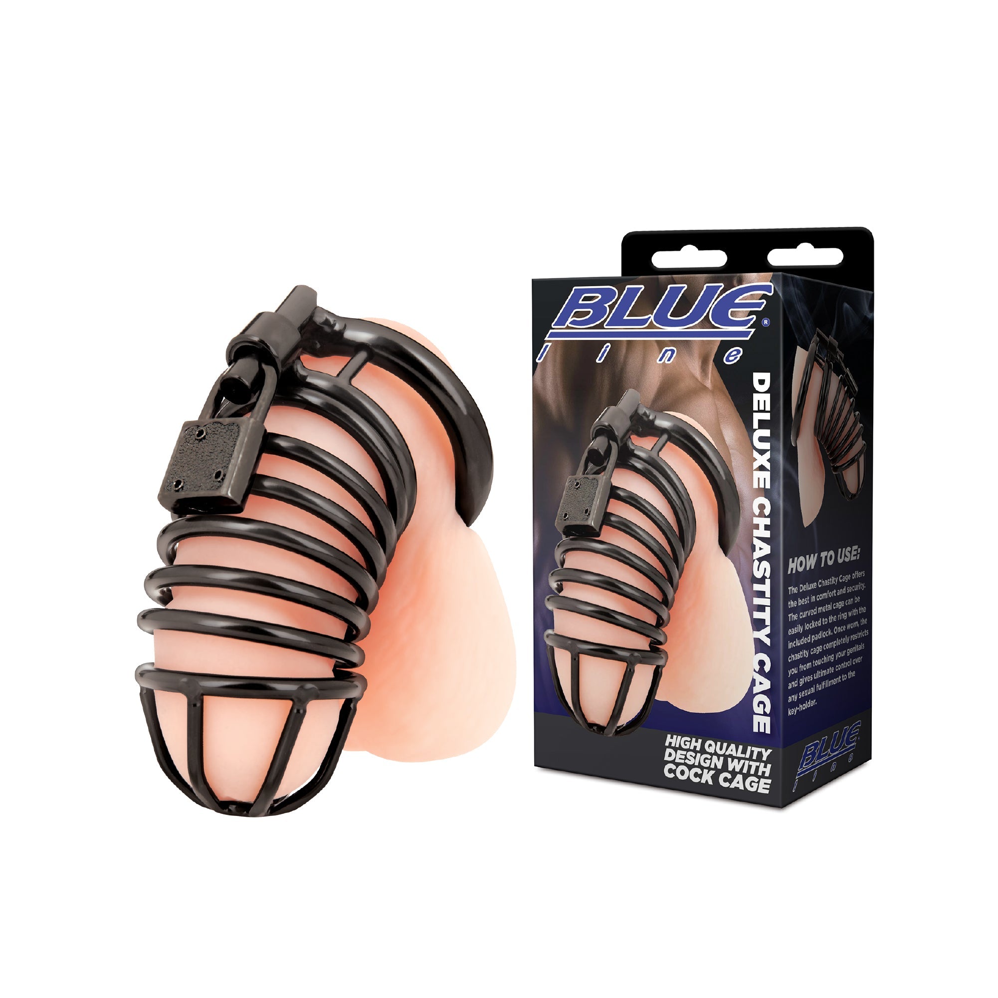 Deluxe Chastity Cock Cage - Black