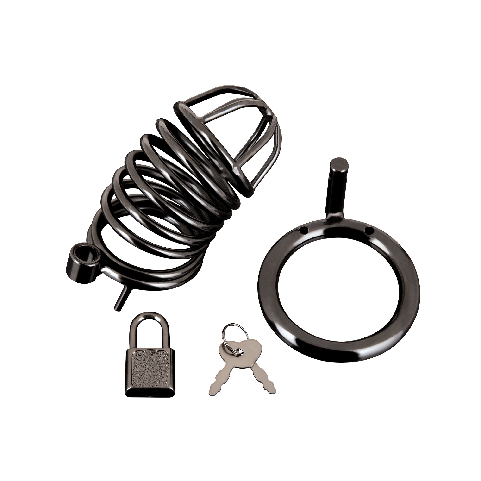 Deluxe Chastity Cock Cage - Black