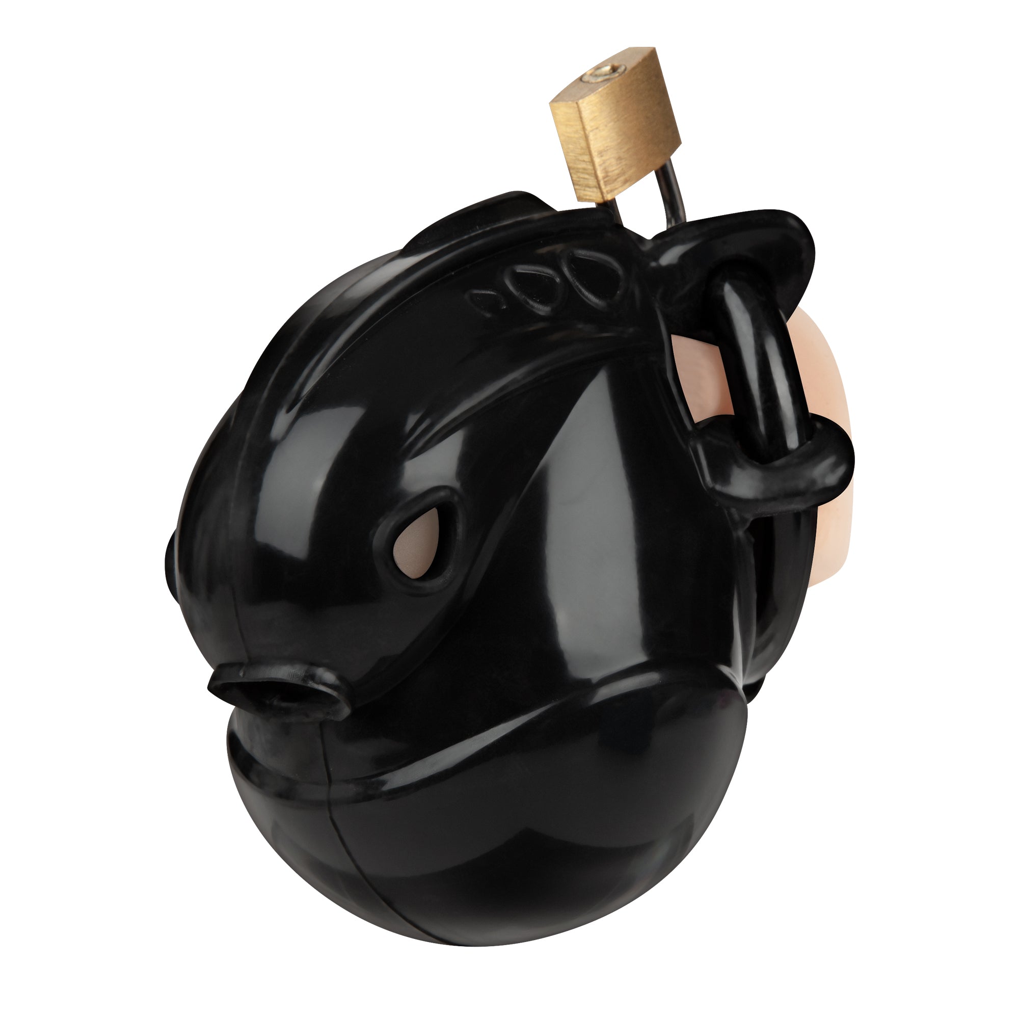 Full Restraint Silicone Cock And Balls Chastity Device 100% Coverage