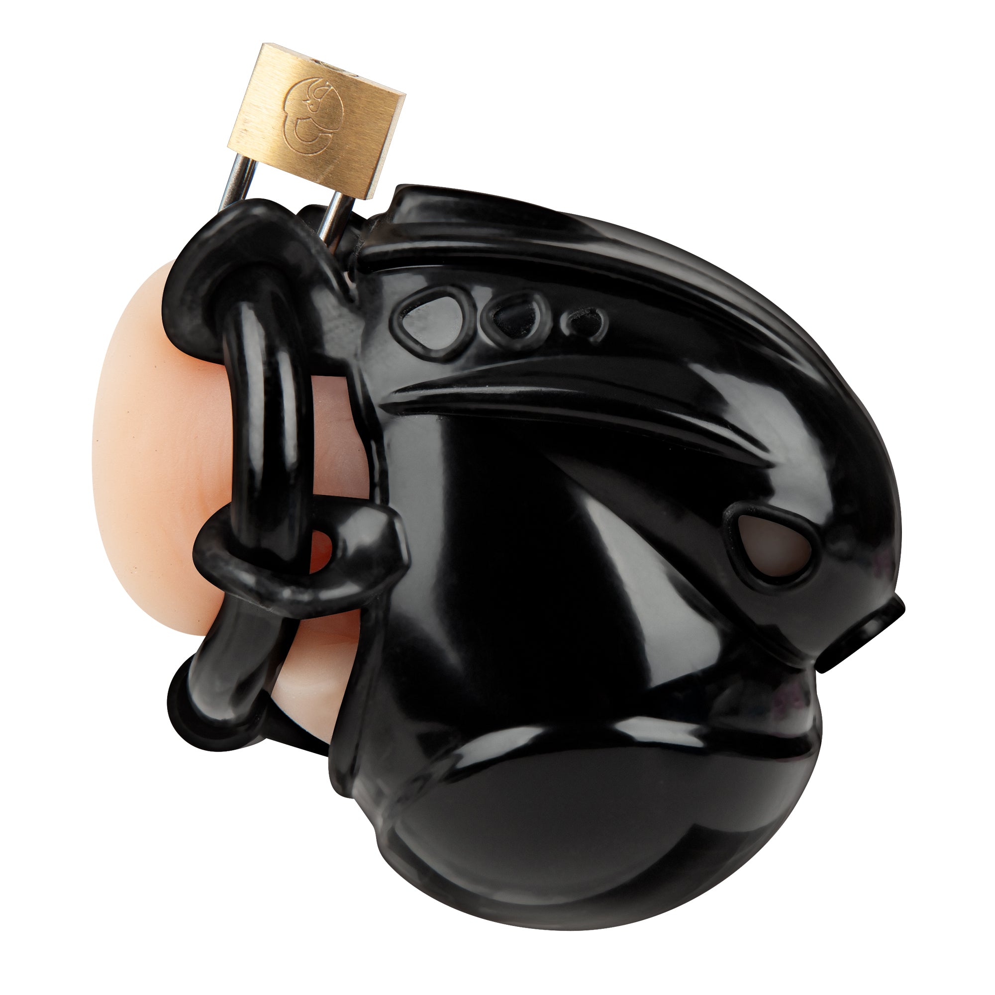 Full Restraint Silicone Cock And Balls Chastity Device 100% Coverage