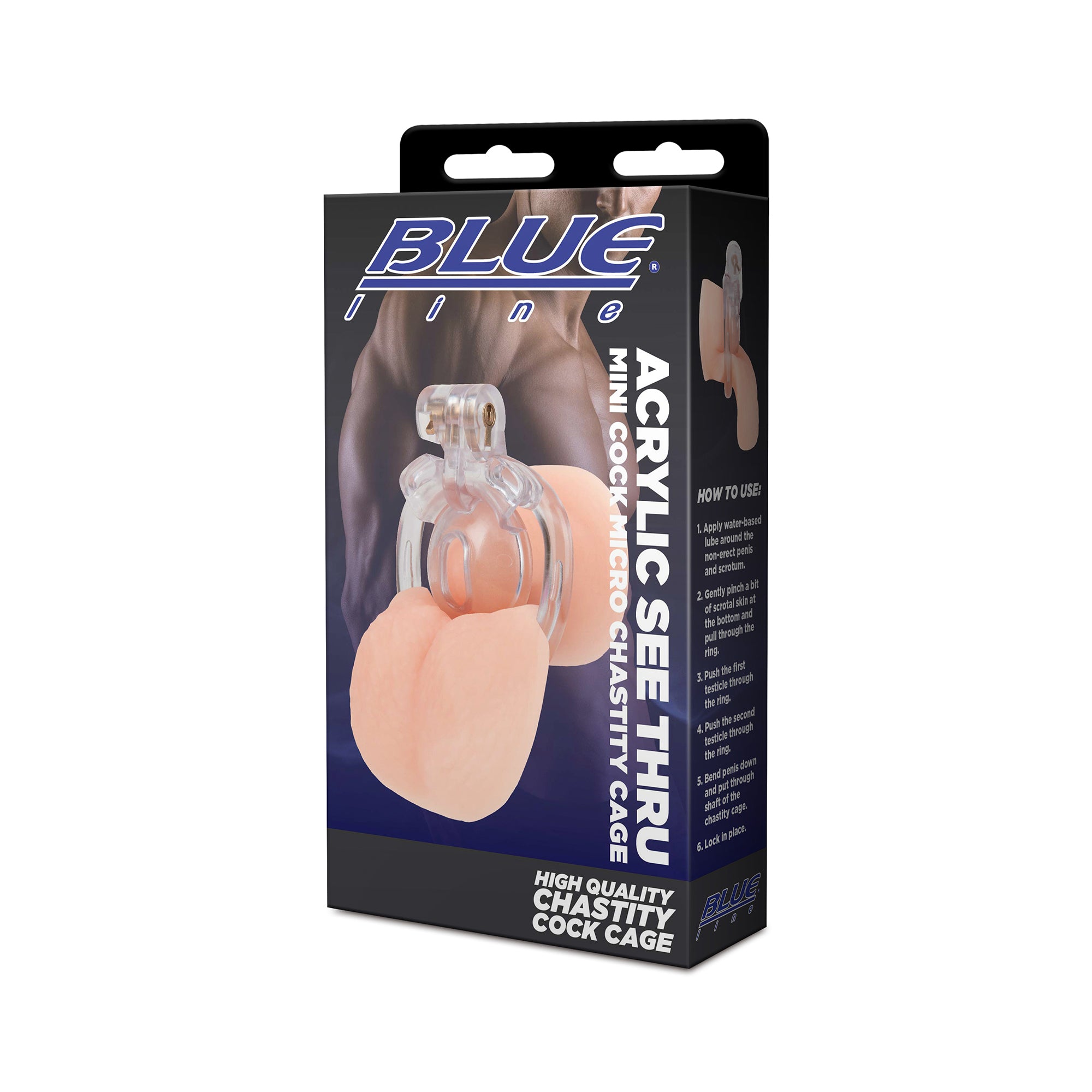 Acrylic See Thru Mini Cock Micro Chastity Cage
