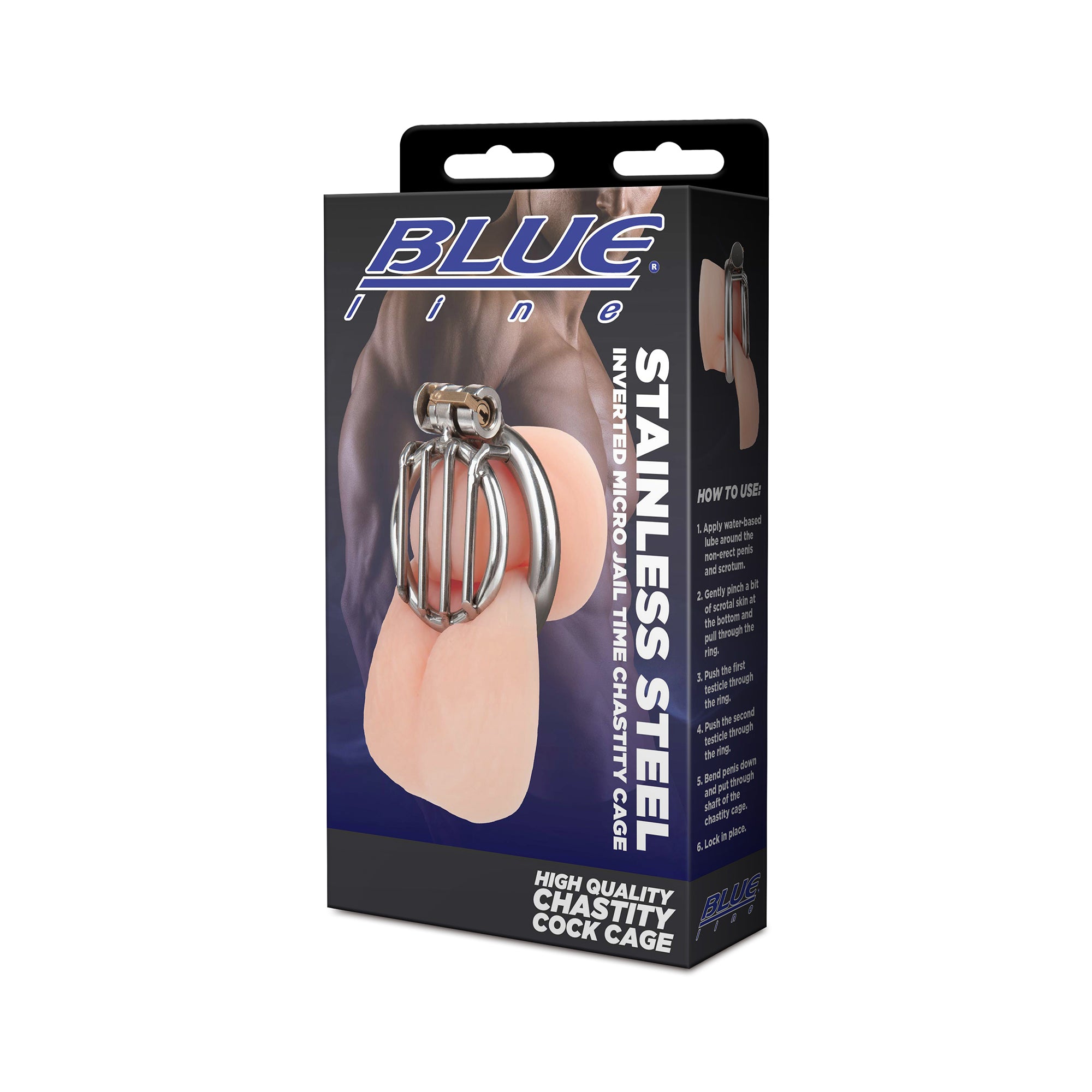 Stainless Steel Inverted Micro Jail Time Chastity Cage