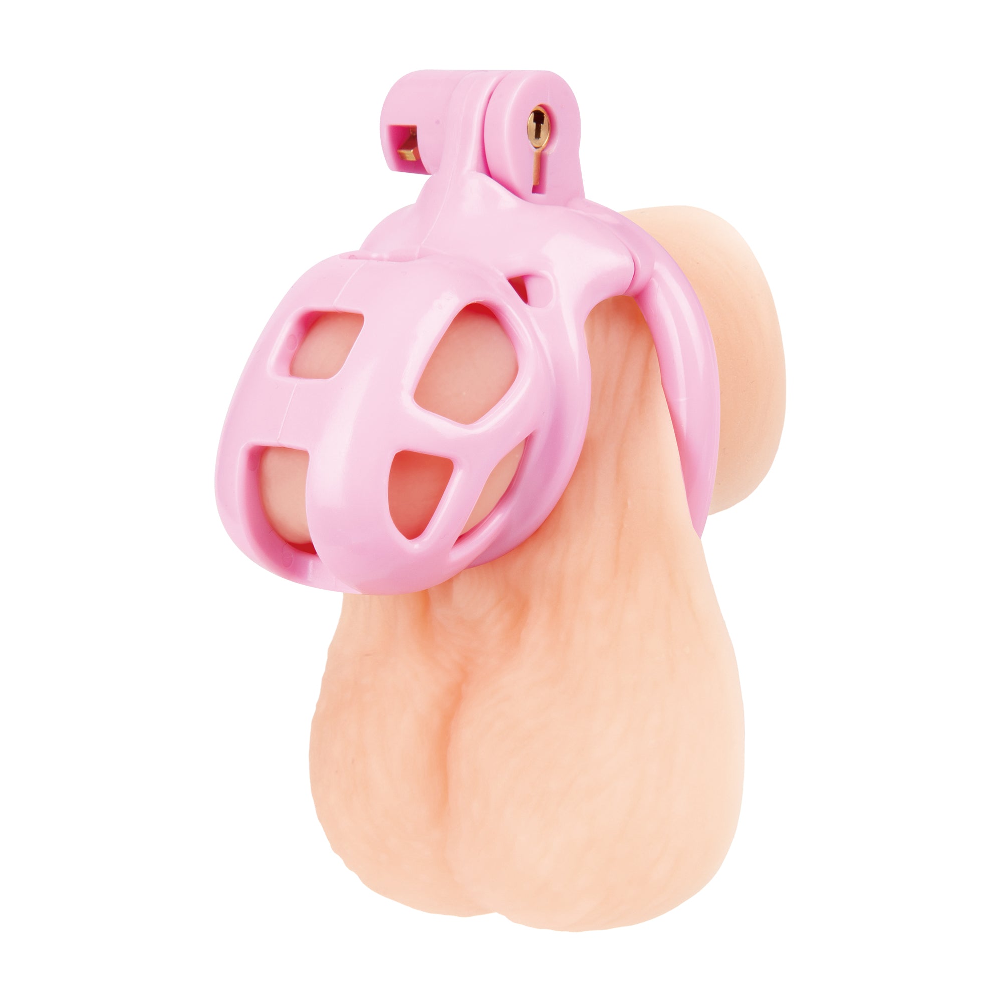 Small Pink Humiliation Acrylic Prisoner Cock Cage