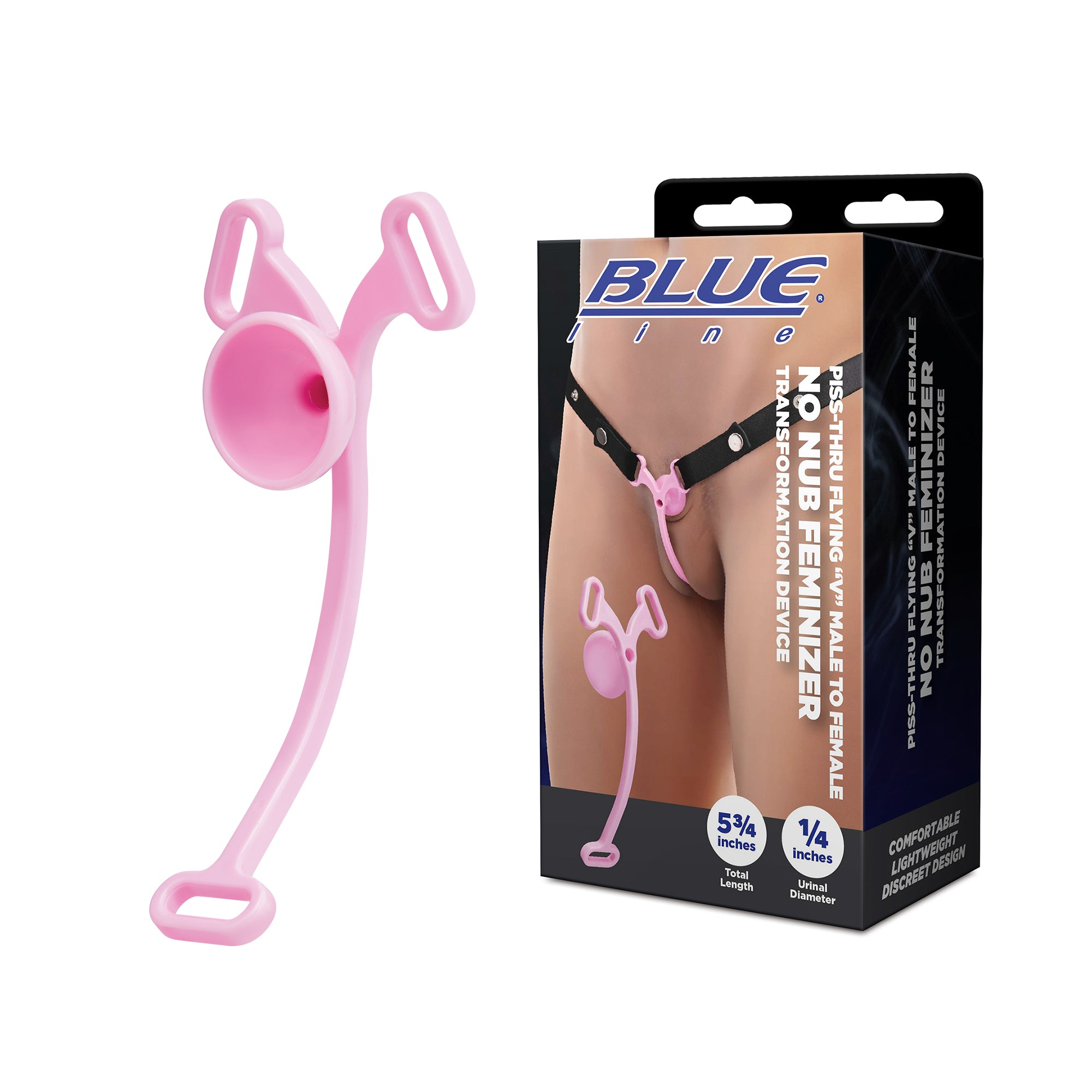 Piss-thru Flying “V” Male To Female No Nub Feminizer Transformation Device