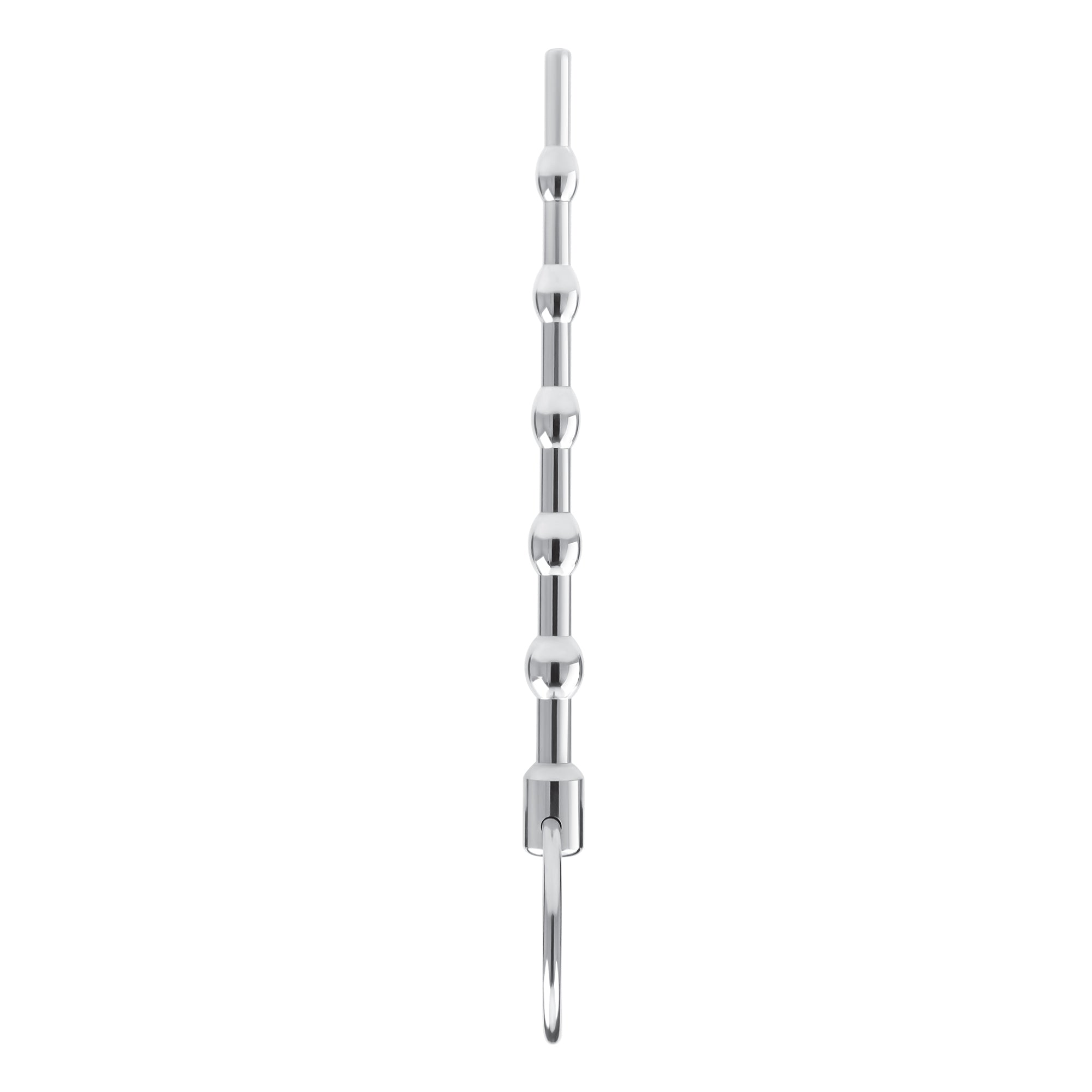 4.5" Stainless Steel Beaded Urethral Sound