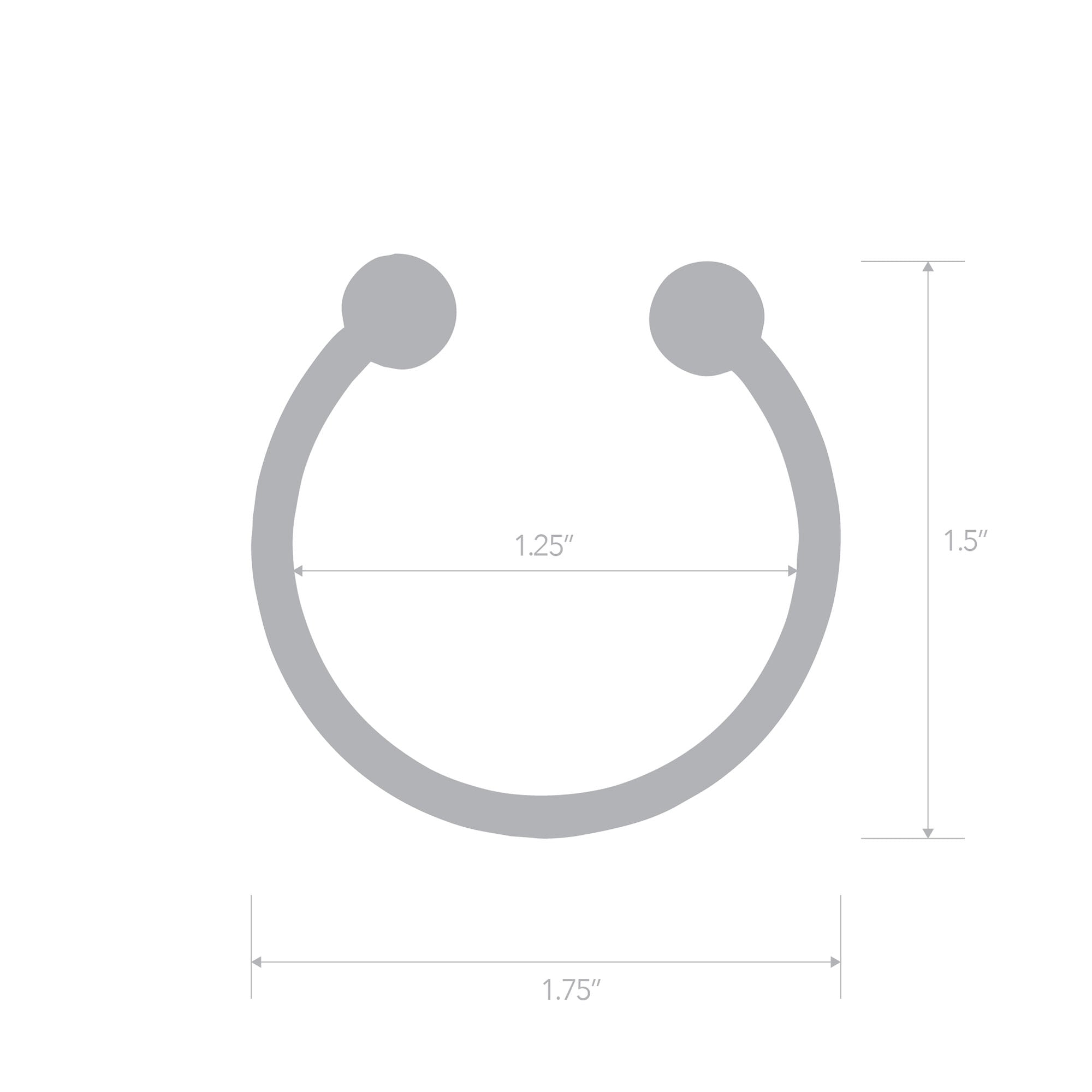 Stainless Steel Bull Nose Glans Ring (32mm)