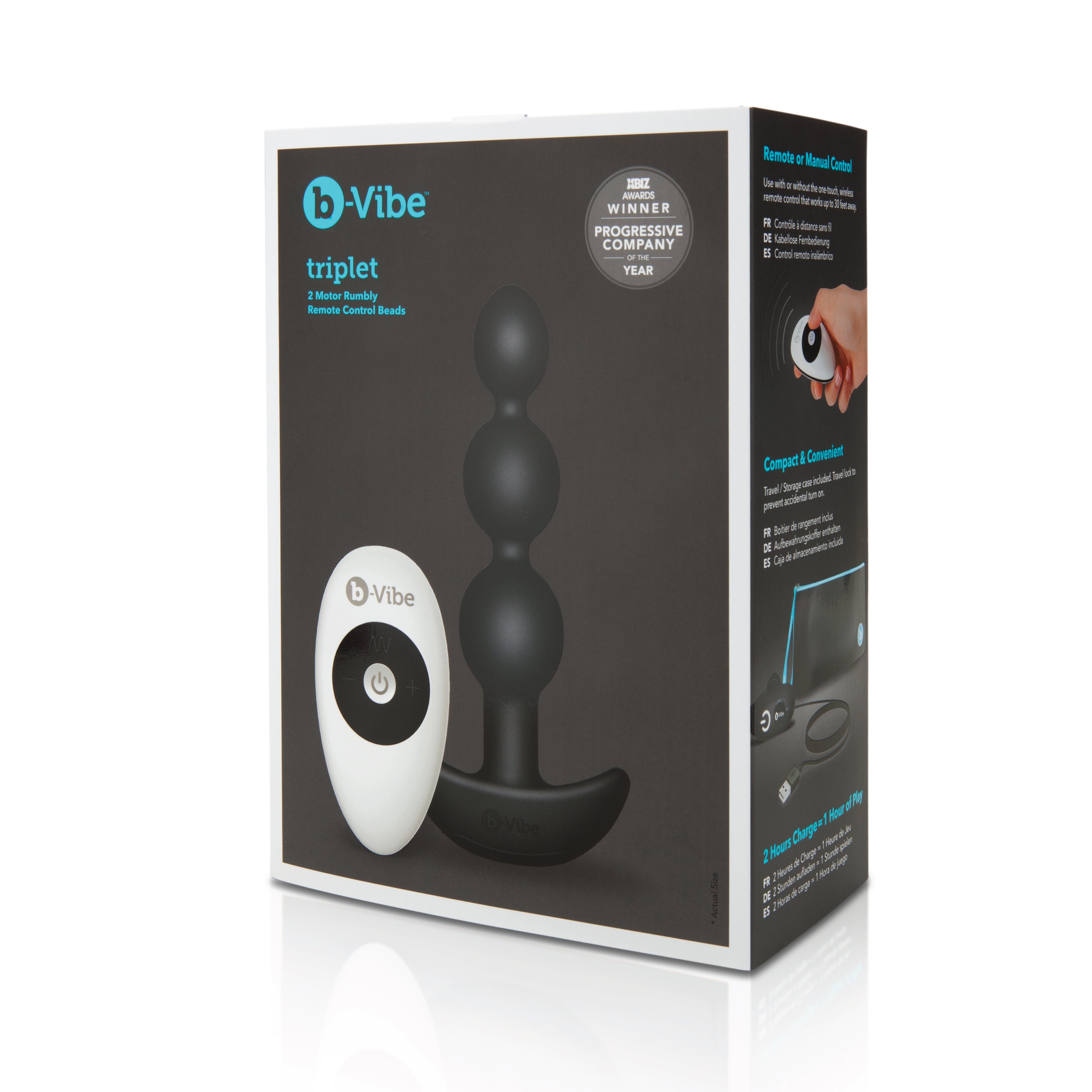 Triplet Anal Beads - Black