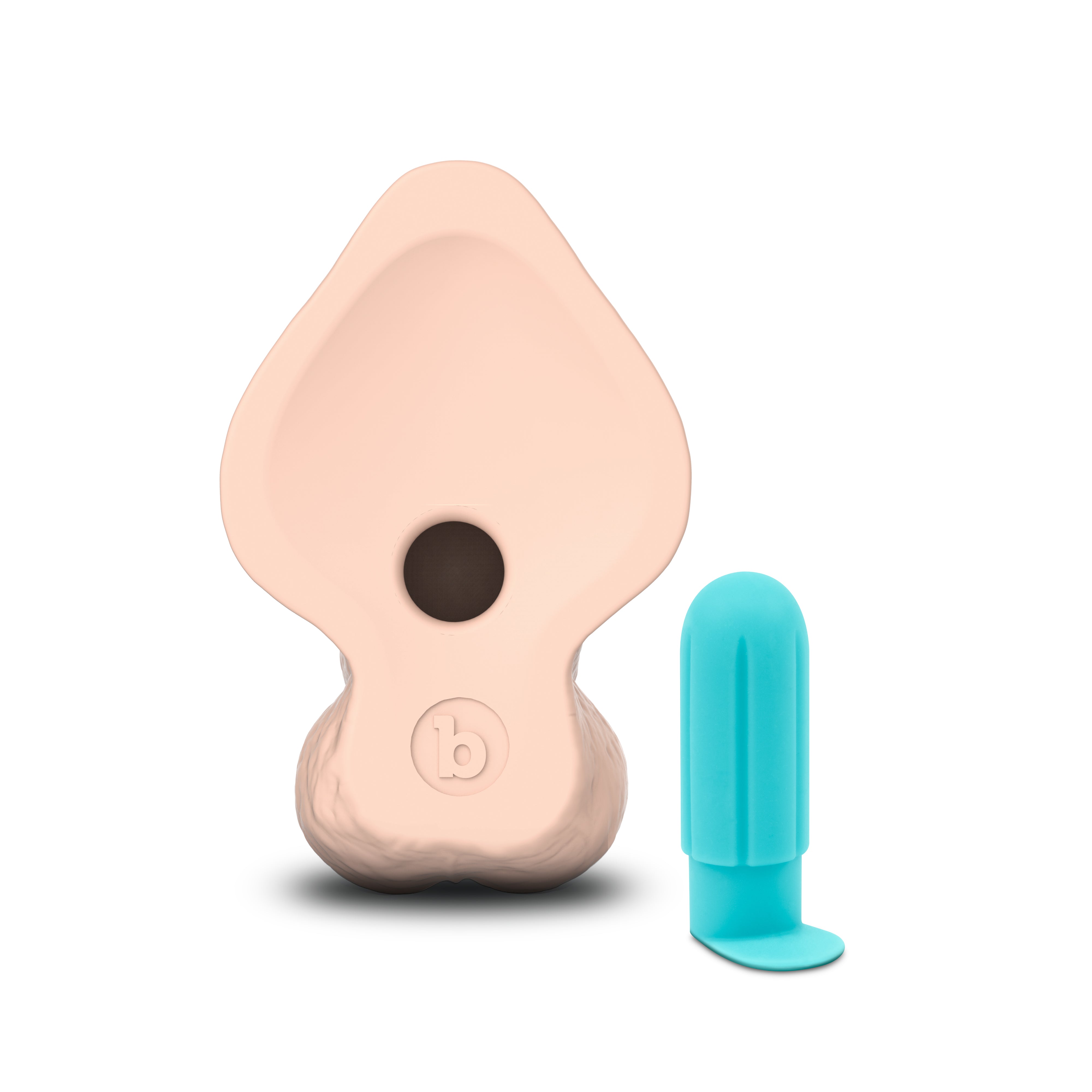 Slipskin Realistic Silicone Dildo - 9" Curvy Cream