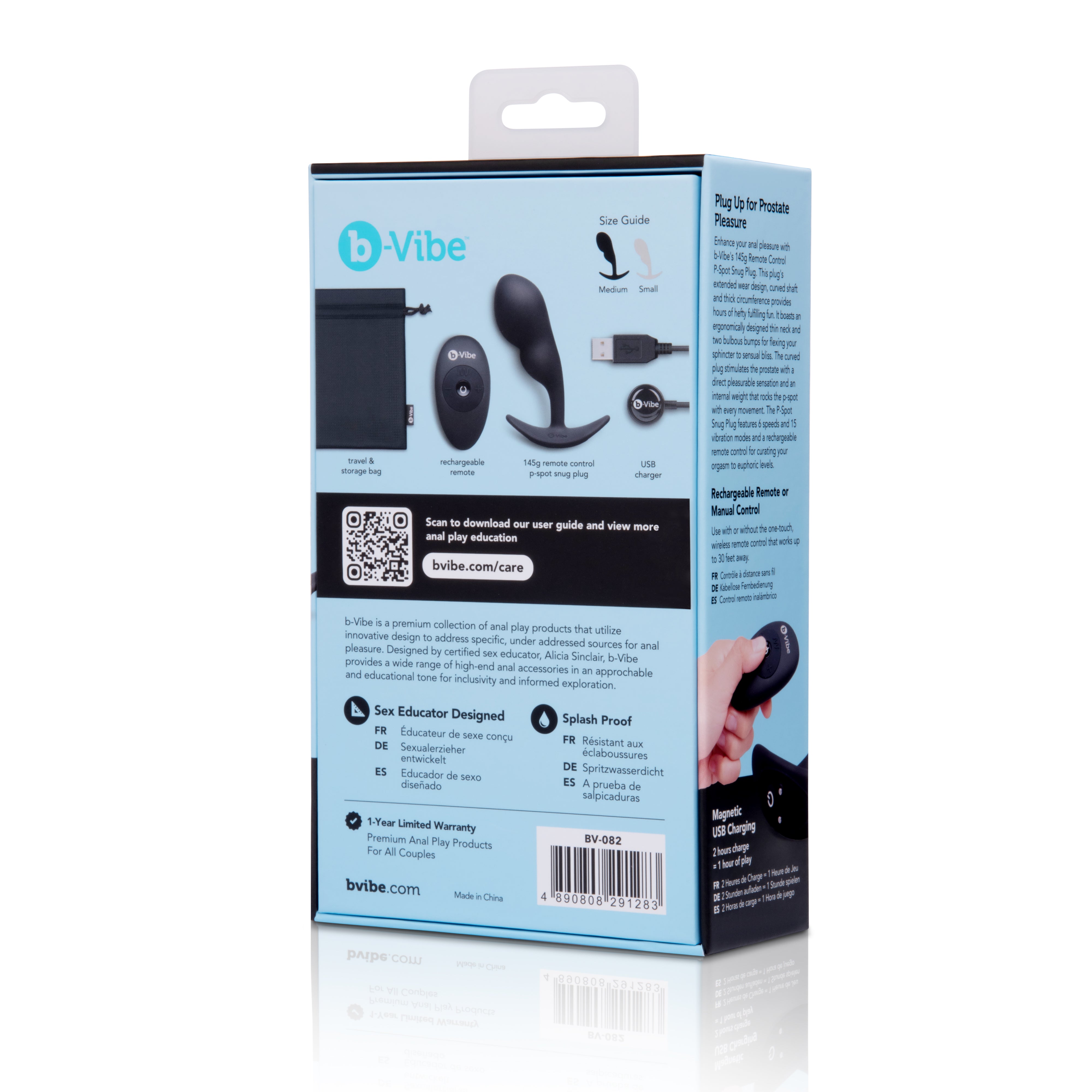 Remote Control P-Spot Snug Plug 145G