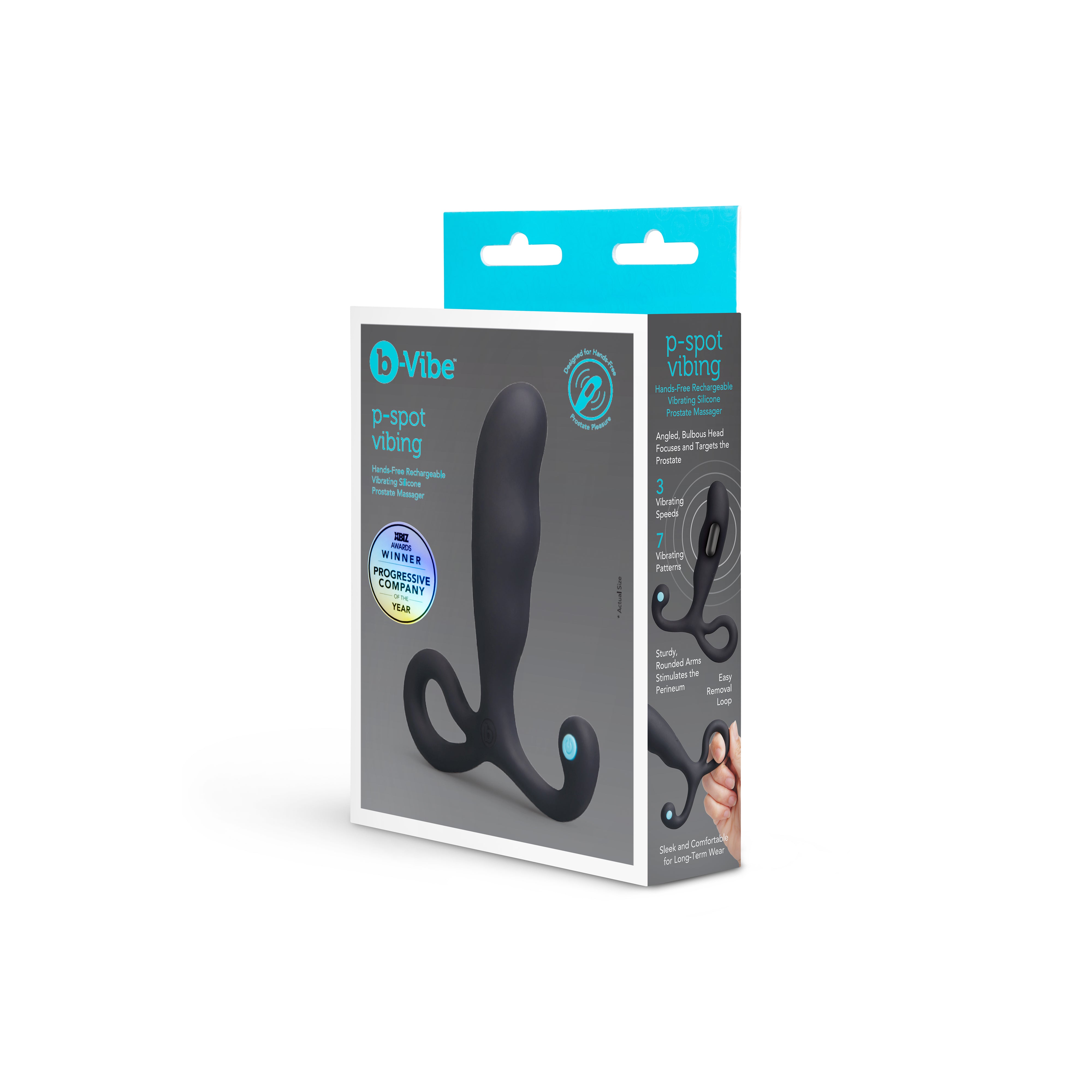 P-Spot Vibing Hands-Free Rechargeable Vibrating Silicone Prostate Massager