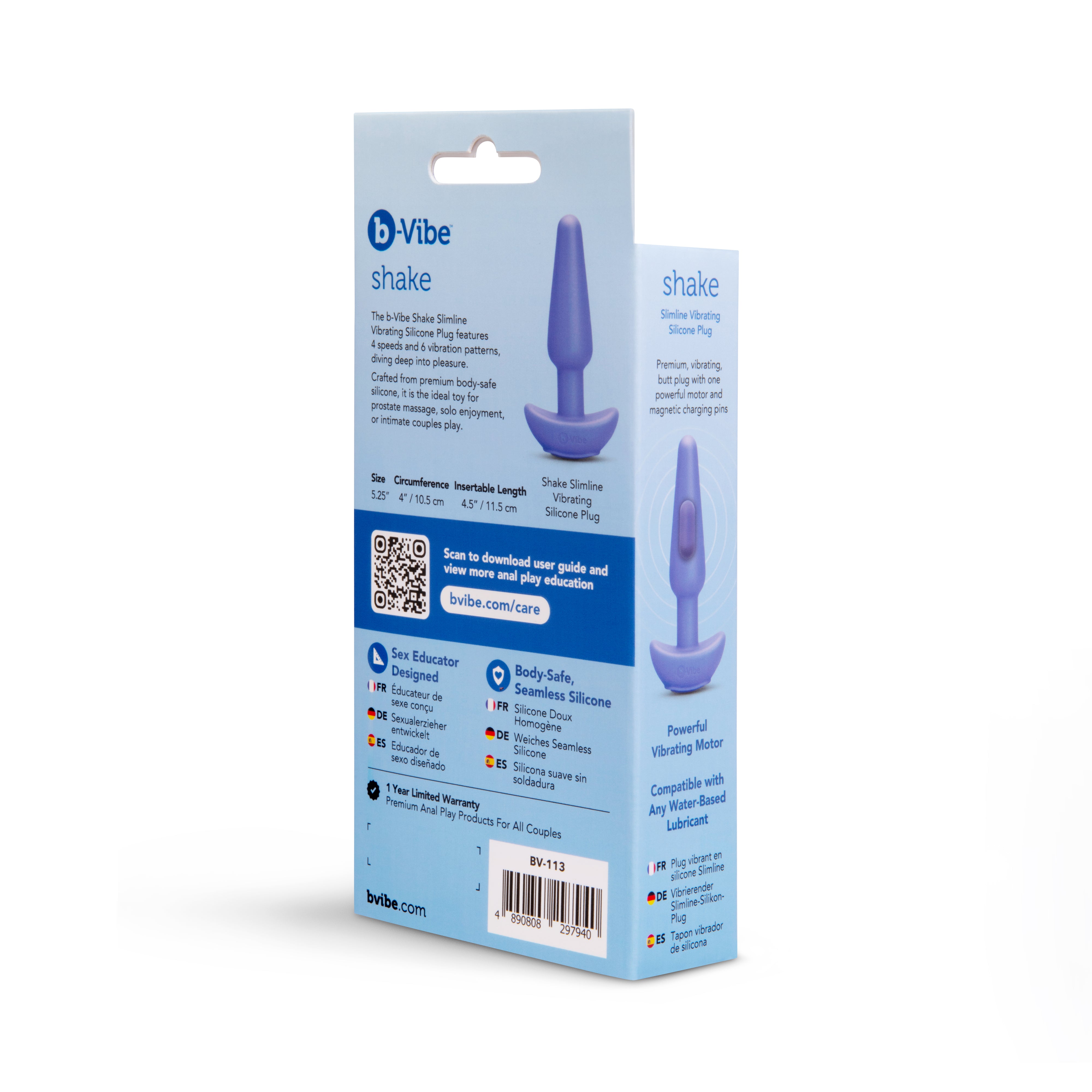 Butties Shake Slimline Vibrating Silicone Plug