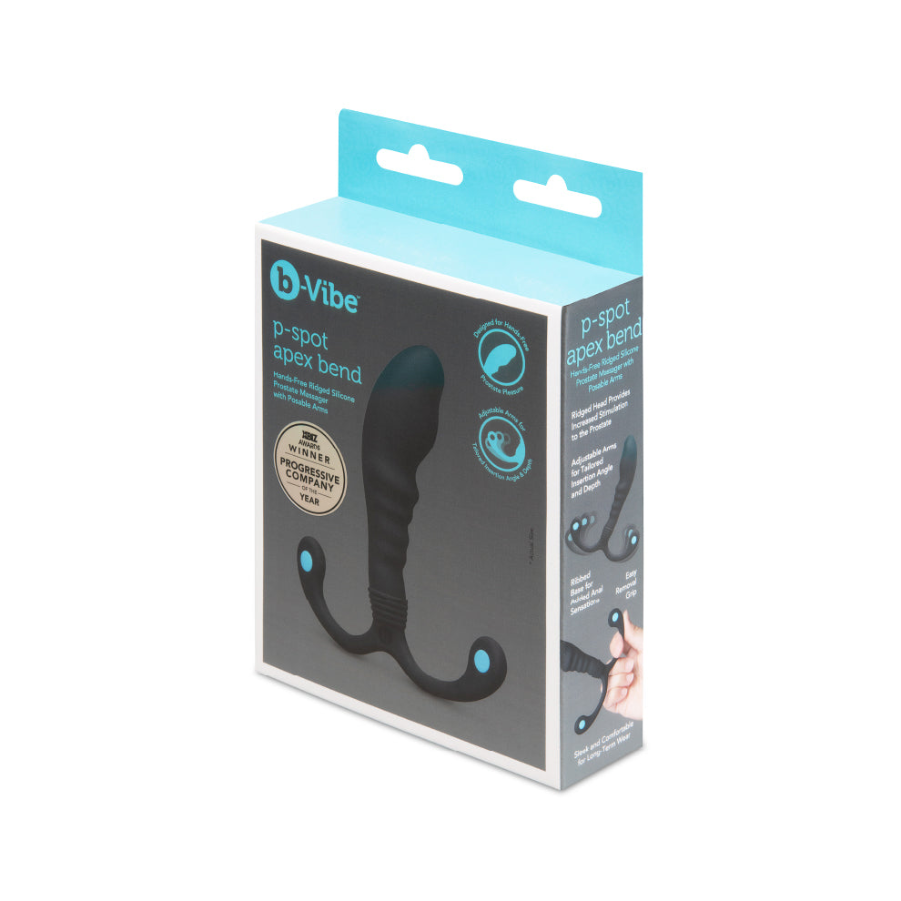 P-Spot Apex Bend Hands-Free Ridged Silicone Prostate Massager