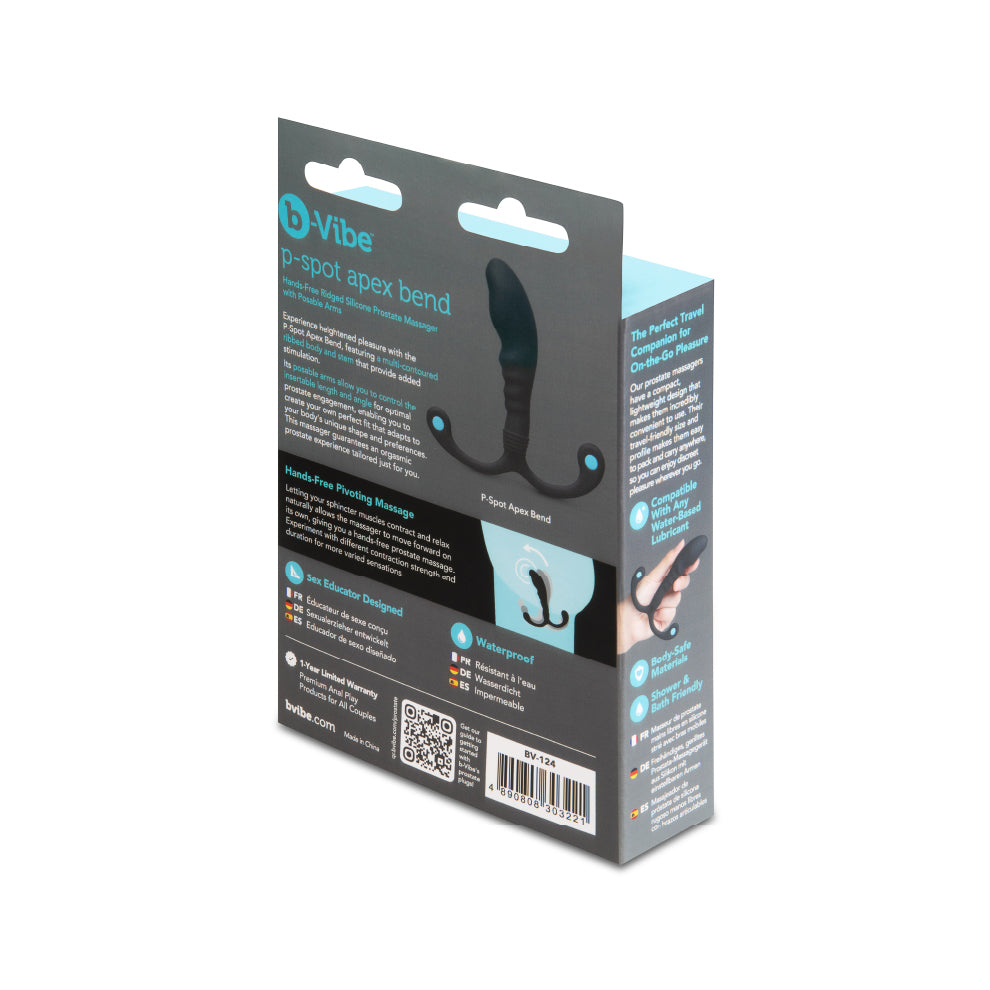 P-Spot Apex Bend Hands-Free Ridged Silicone Prostate Massager