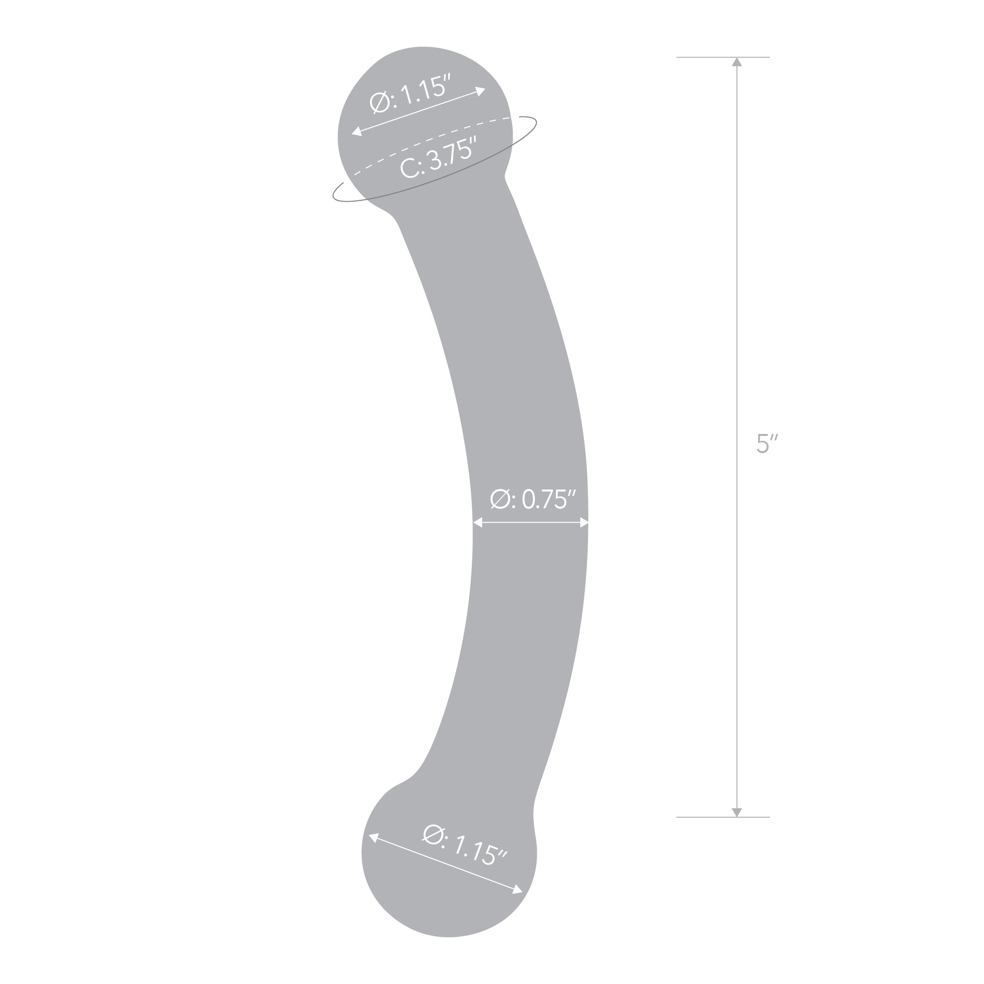 5.5" Double Bull Black Dildo