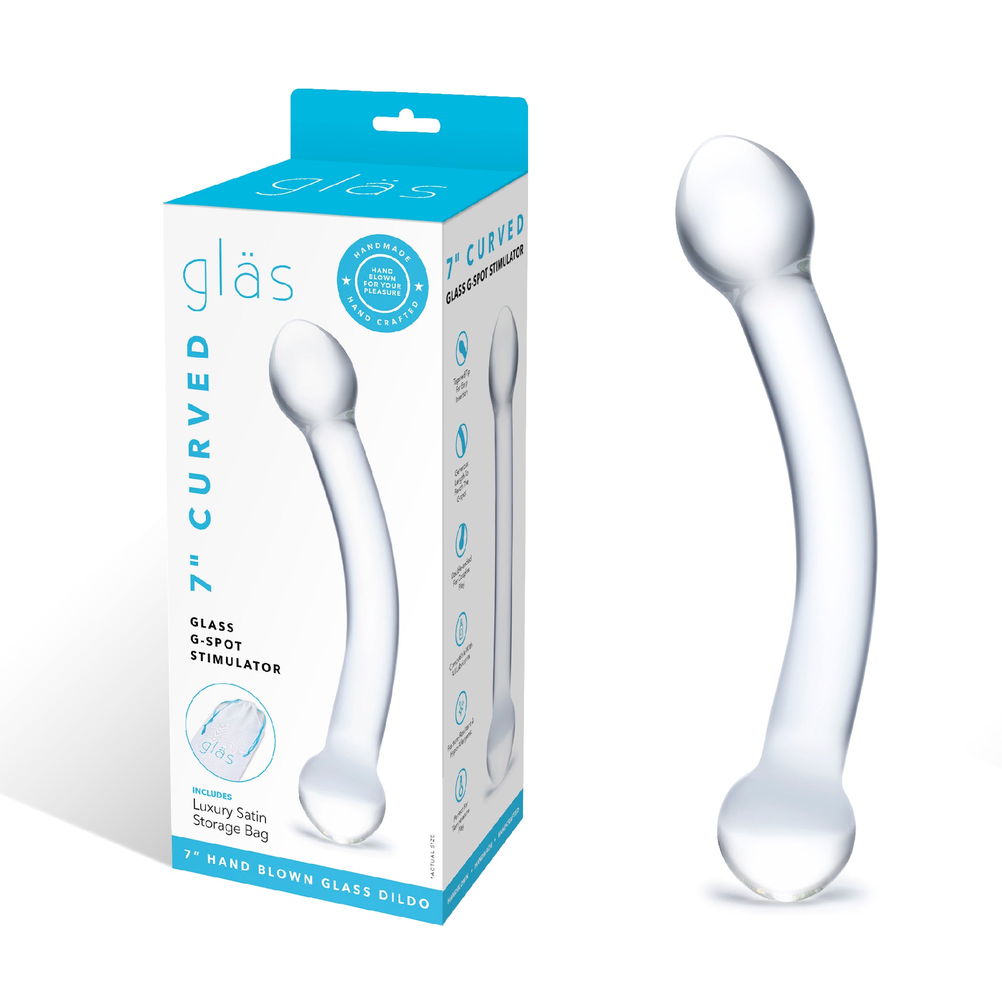 7" Curved Double Ended G-Spot Dildo