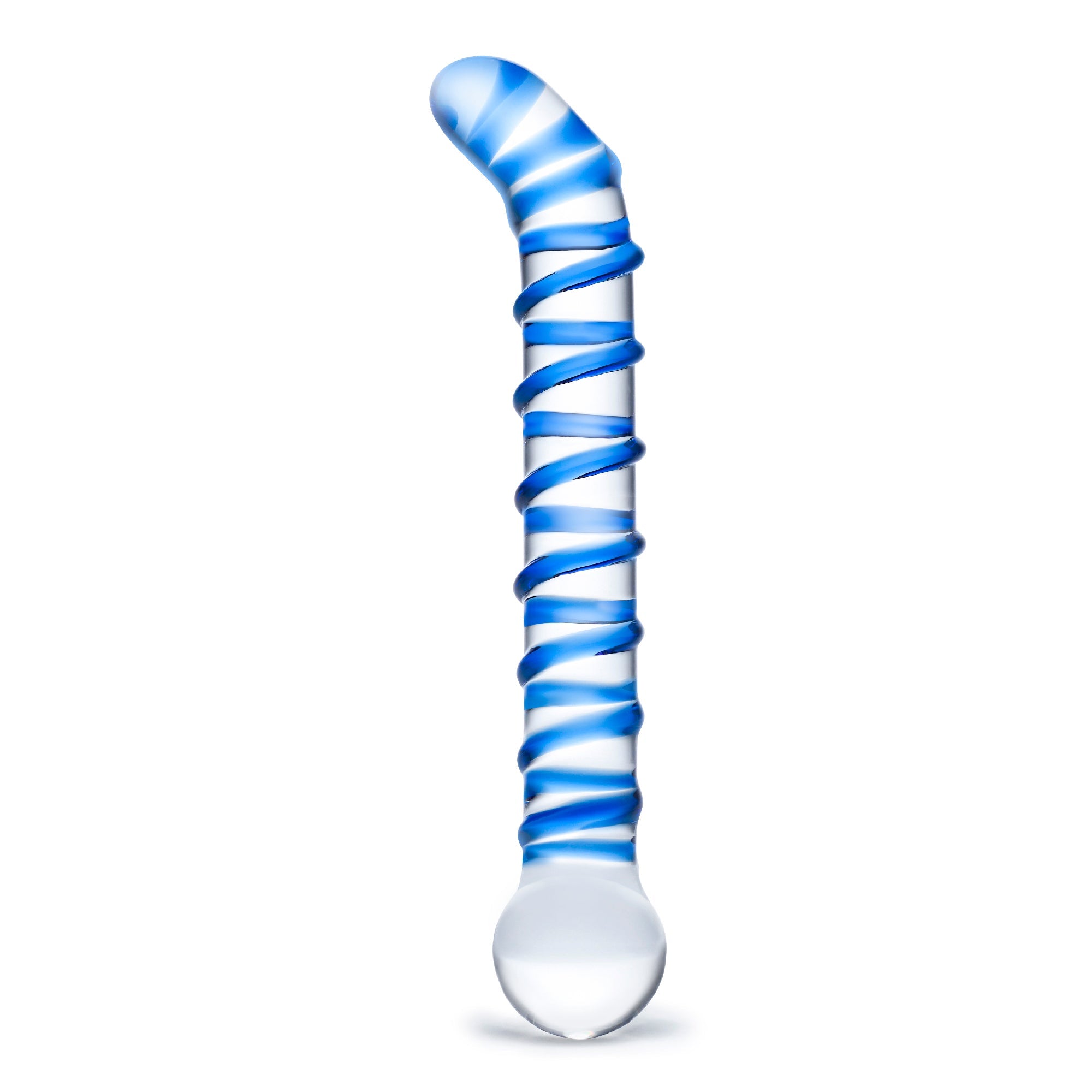 Mr. Swirly 6.5" G-Spot Glass Dildo