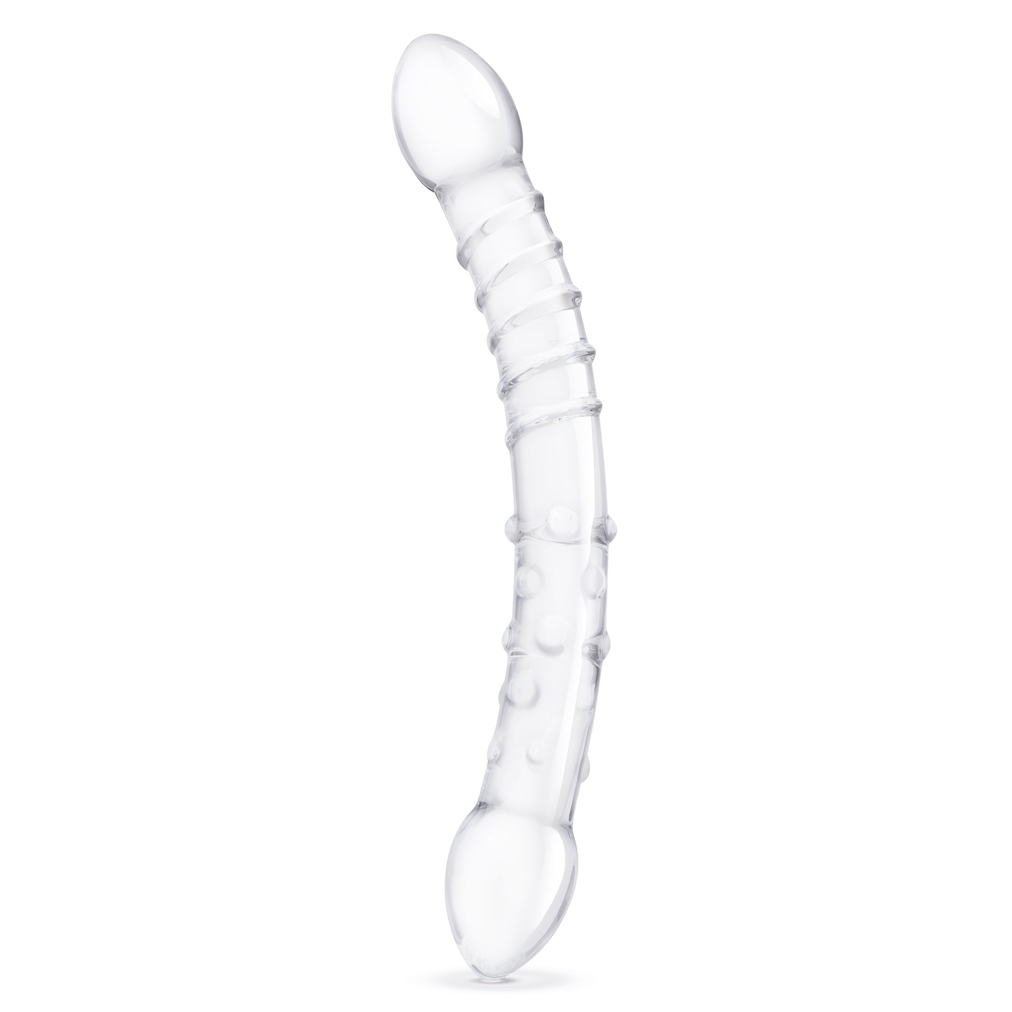 12" Girthy Double Trouble Glass Dildo