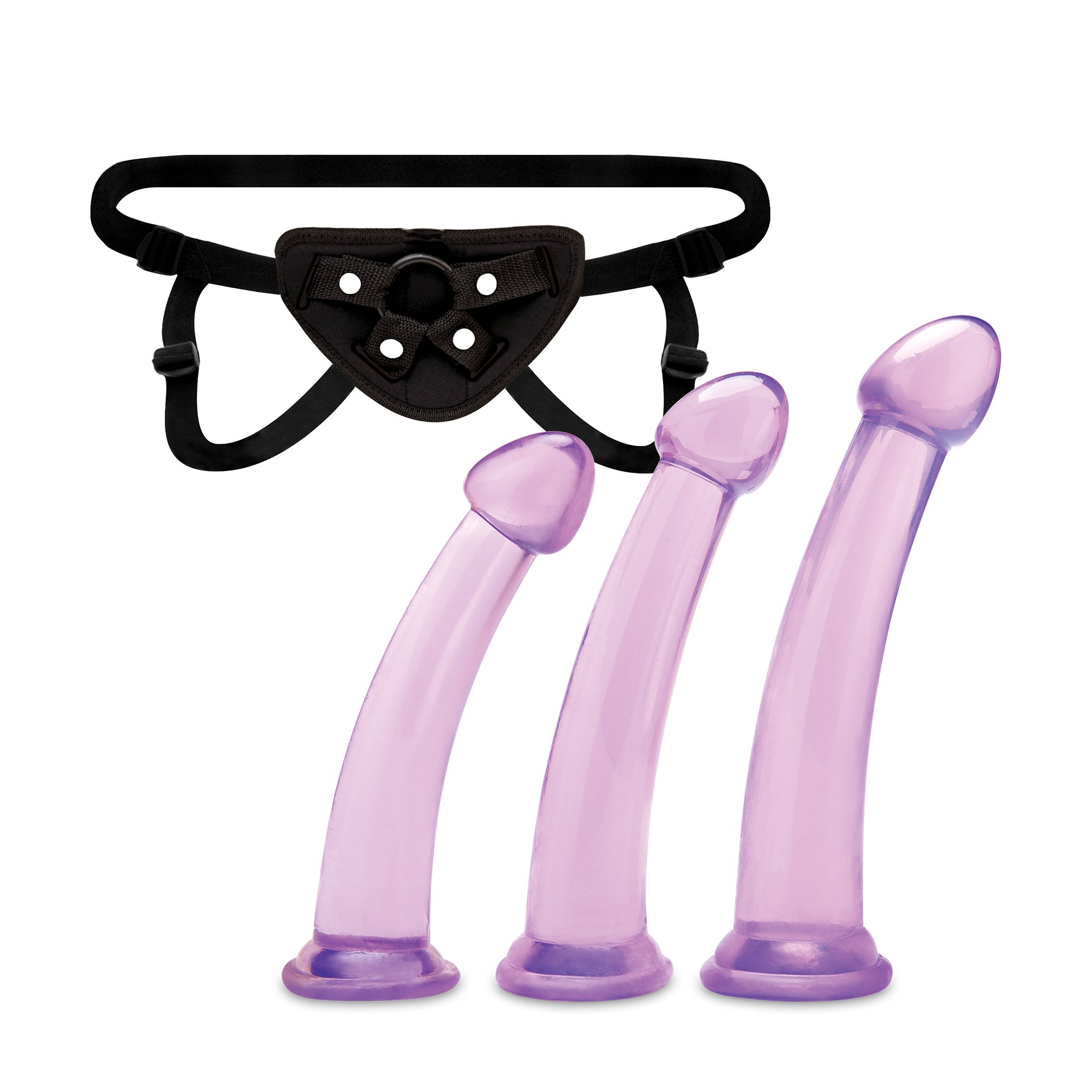 Size Up 3-Piece Dildo and Harness Pegging training Set