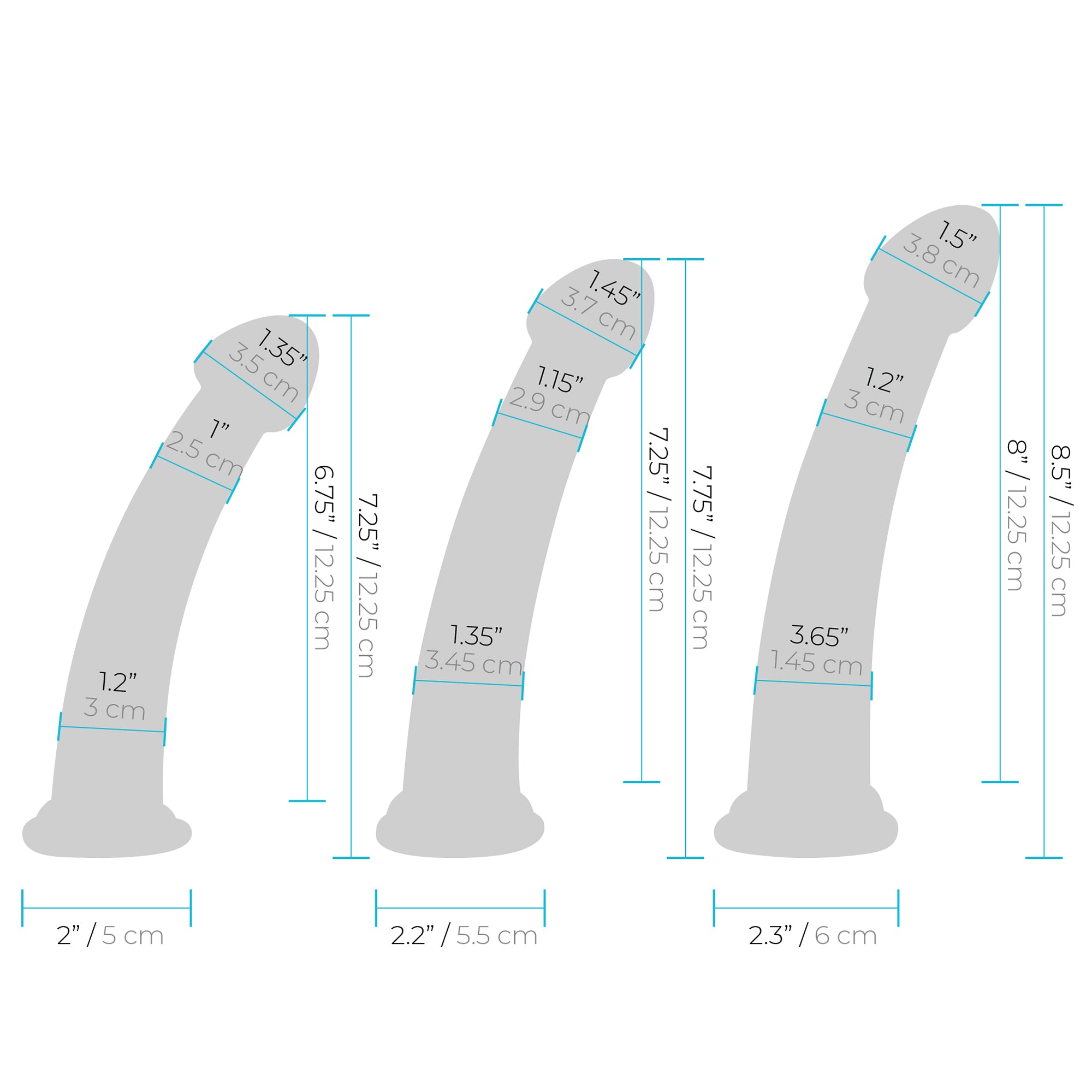 Size Up 3-Piece Dildo and Harness Pegging training Set