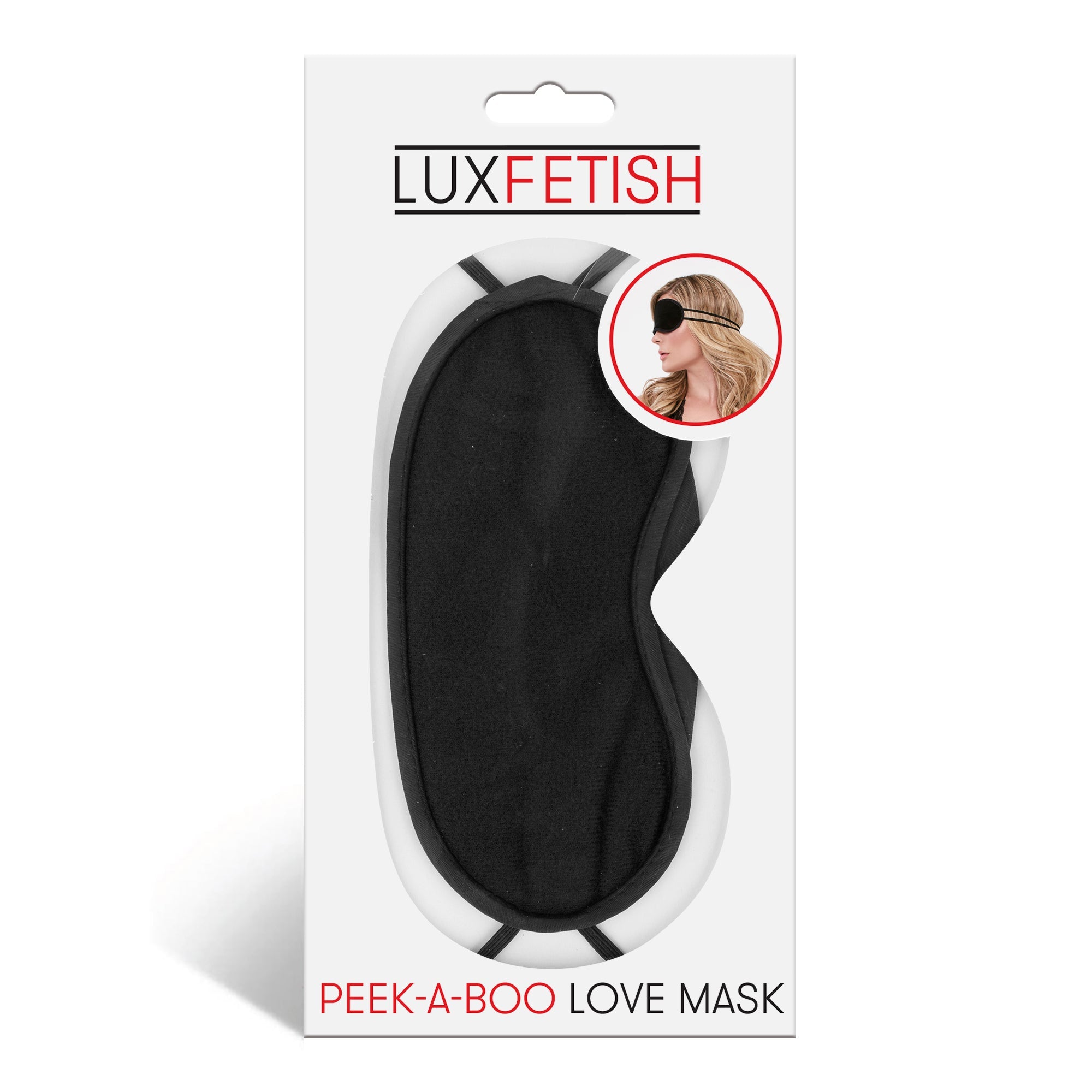 Peek-A-Boo Love Mask Black
