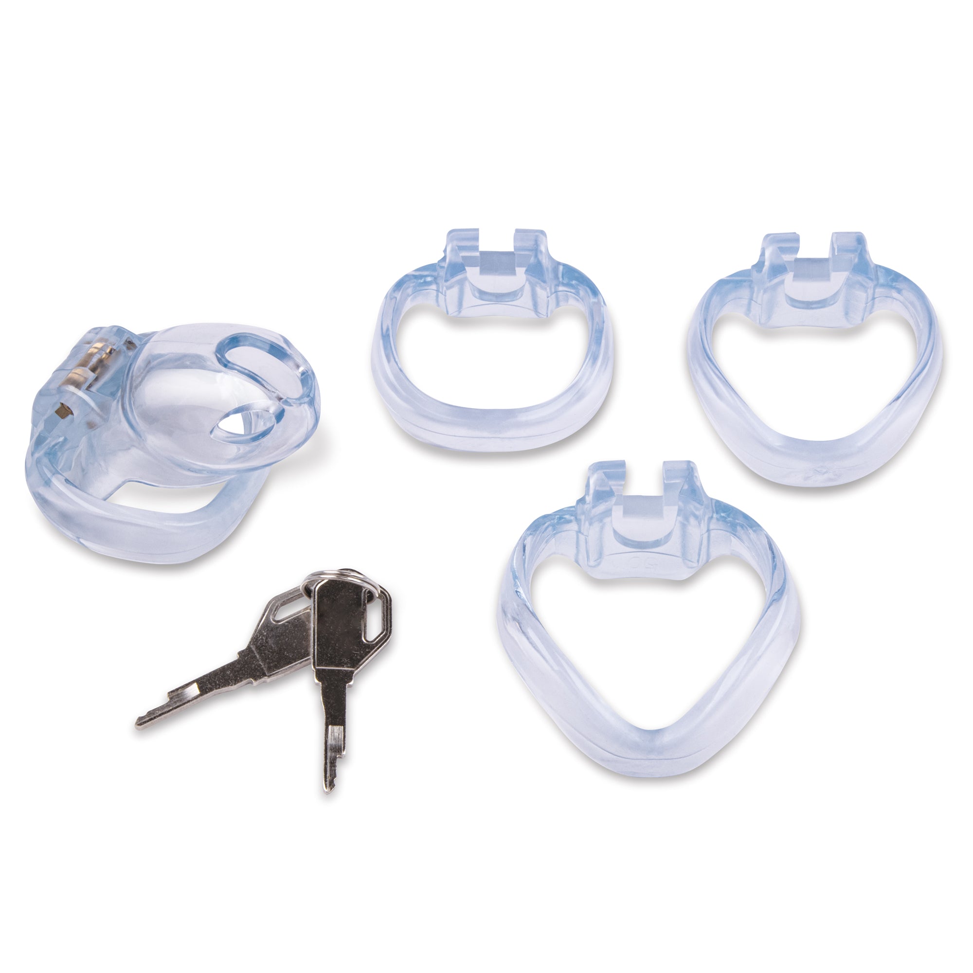 3.5" Side Lock See Thru Chastity Cage