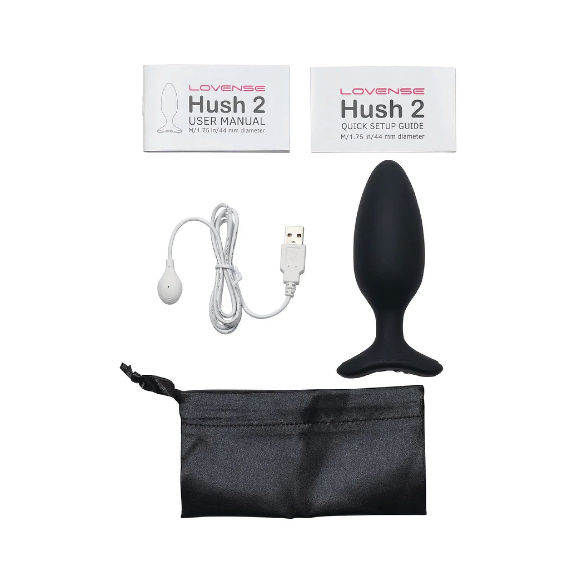 Hush 2 Plug 1.75" Black