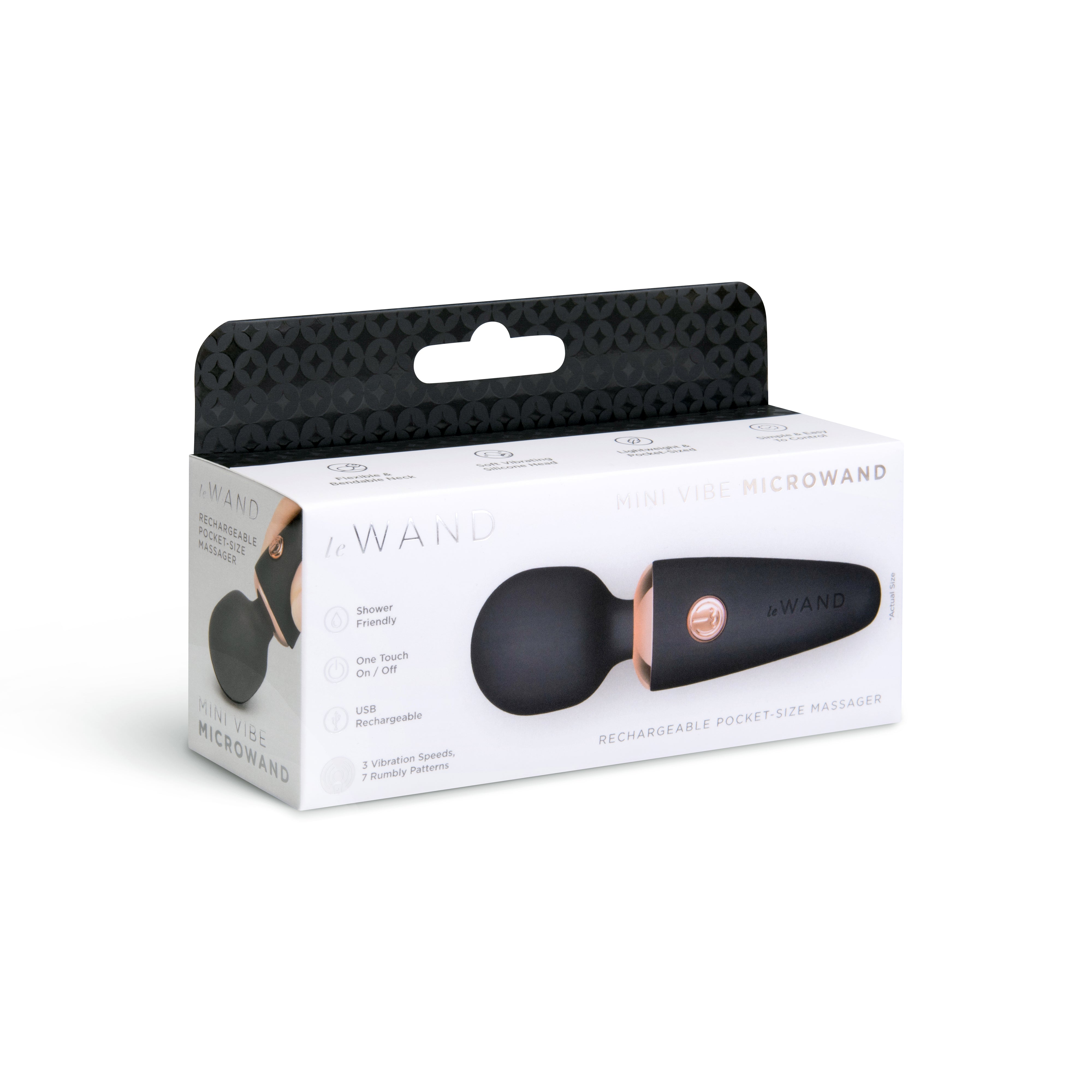 Le Wand Mini Vibe MicroWand -  Black