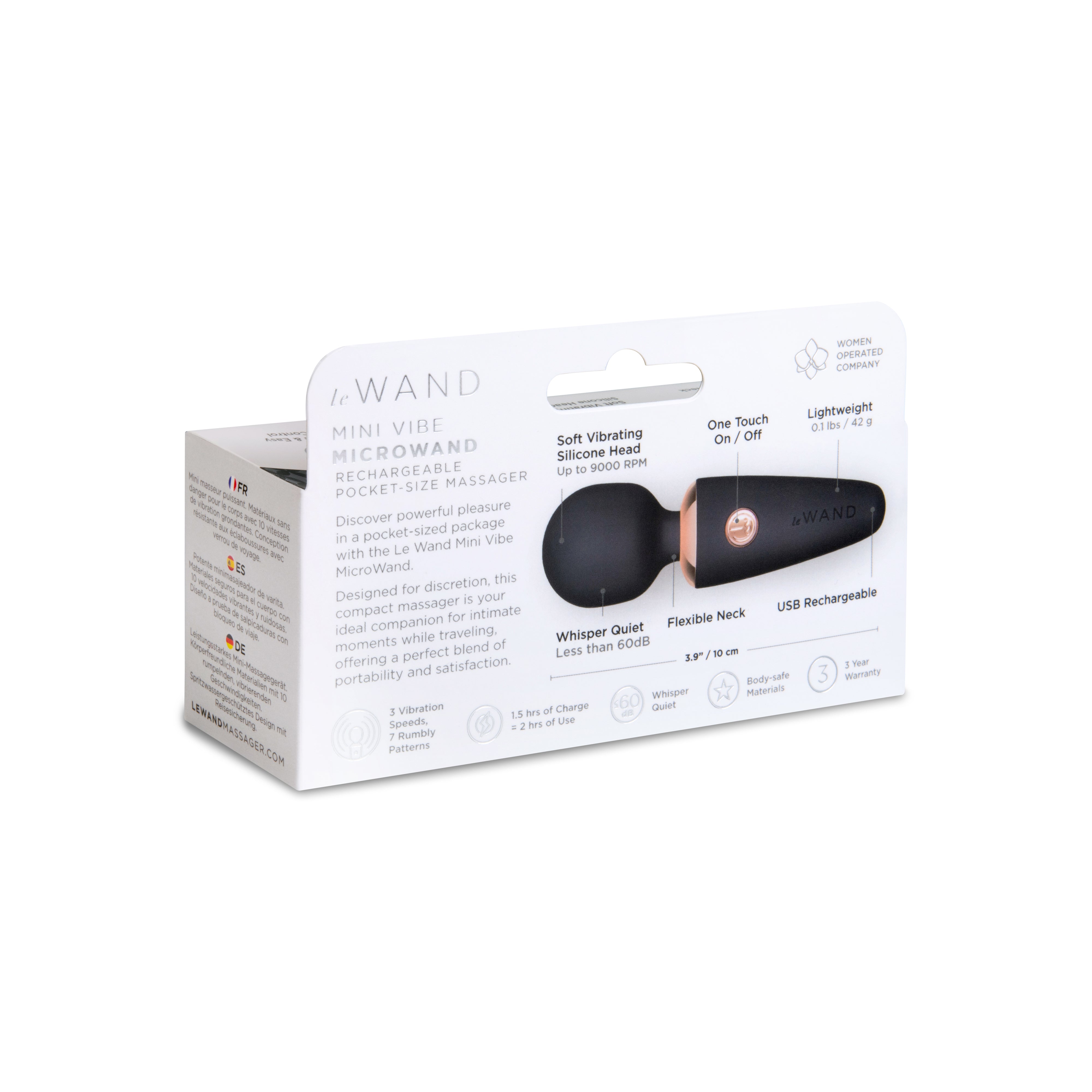 Le Wand Mini Vibe MicroWand -  Black