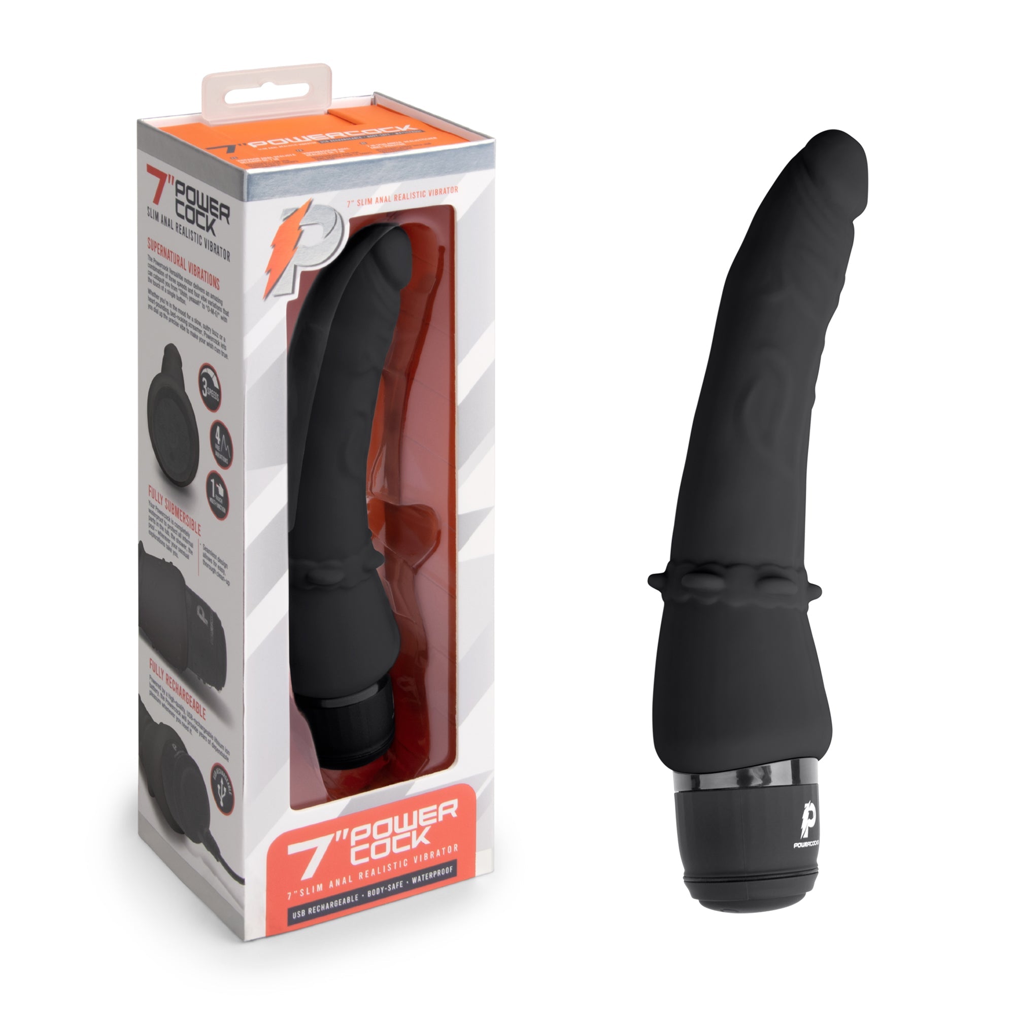 7" Slim Anal Realistic Vibrator