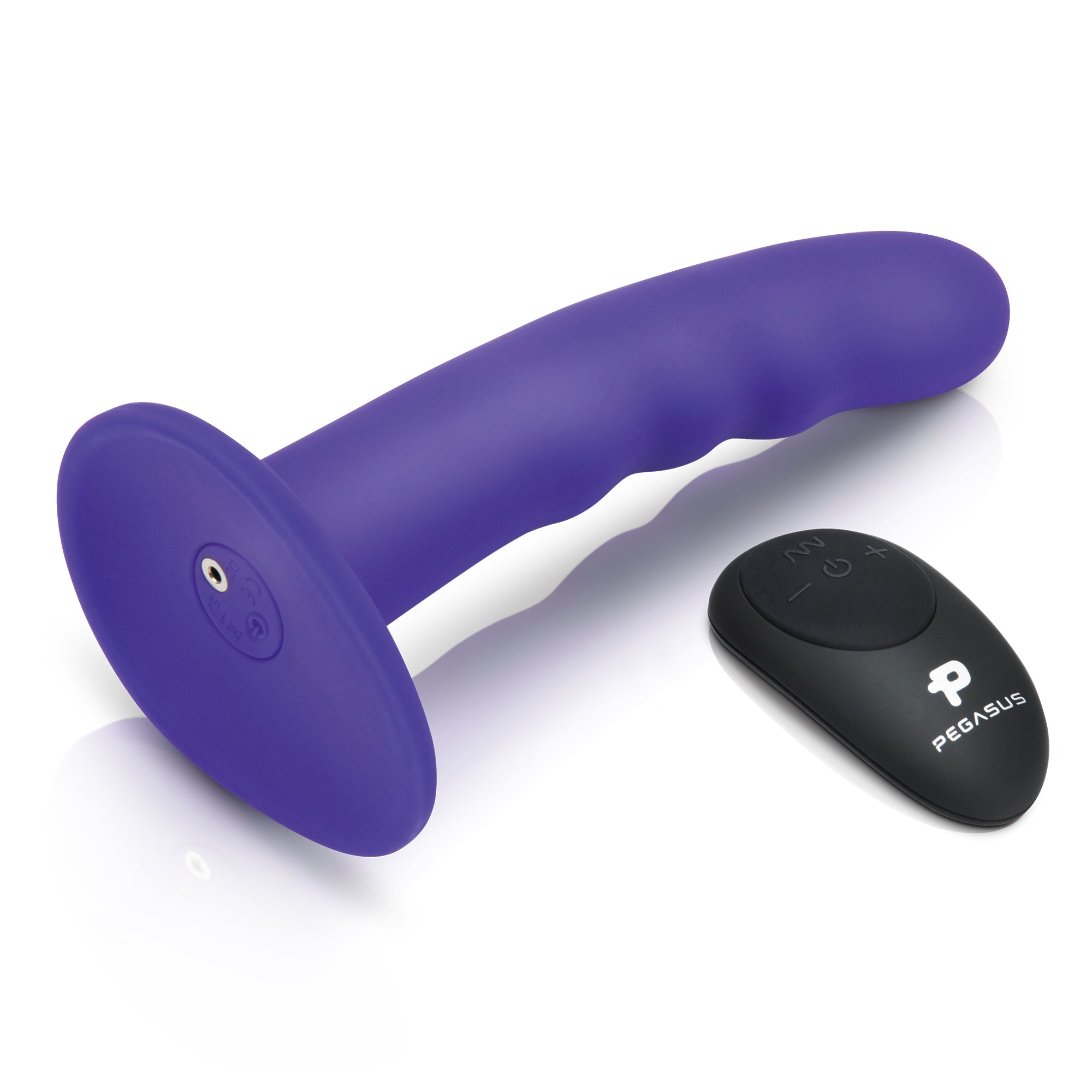 6" Curved Wave Silicone Peg with Harness included