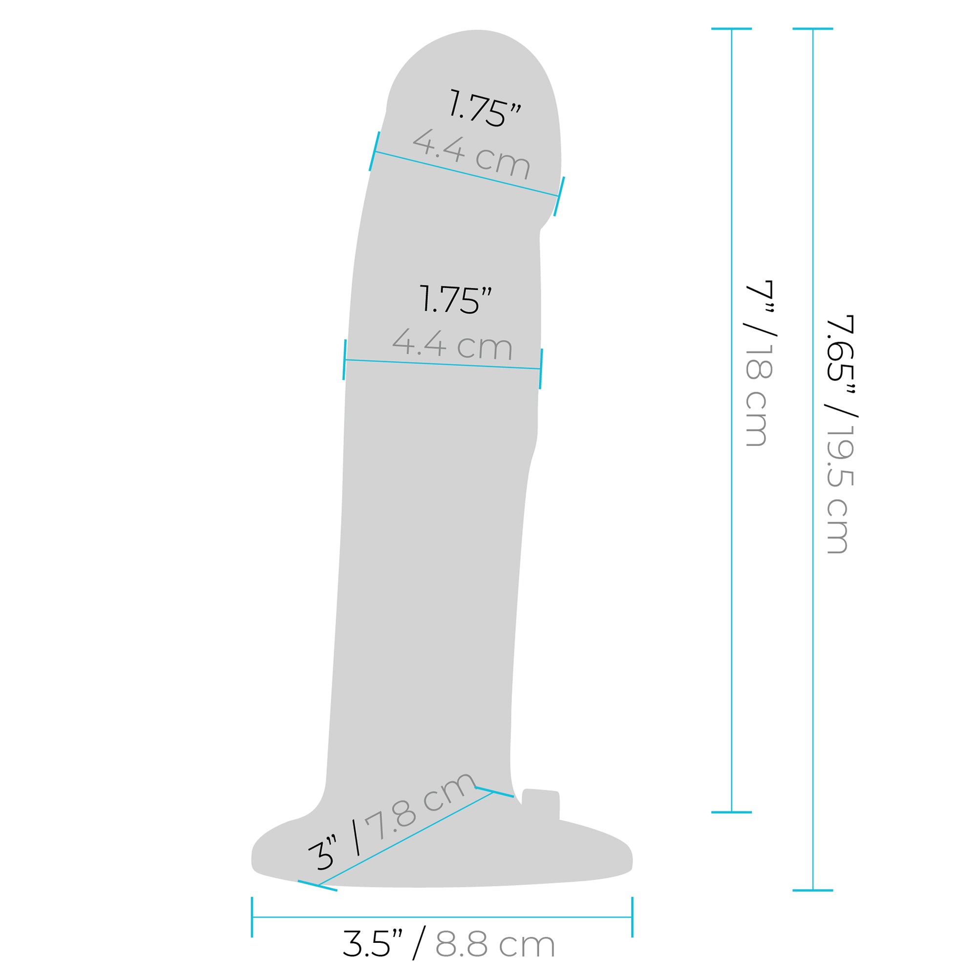 8” Realistic Silicone Dildo With Harness Included