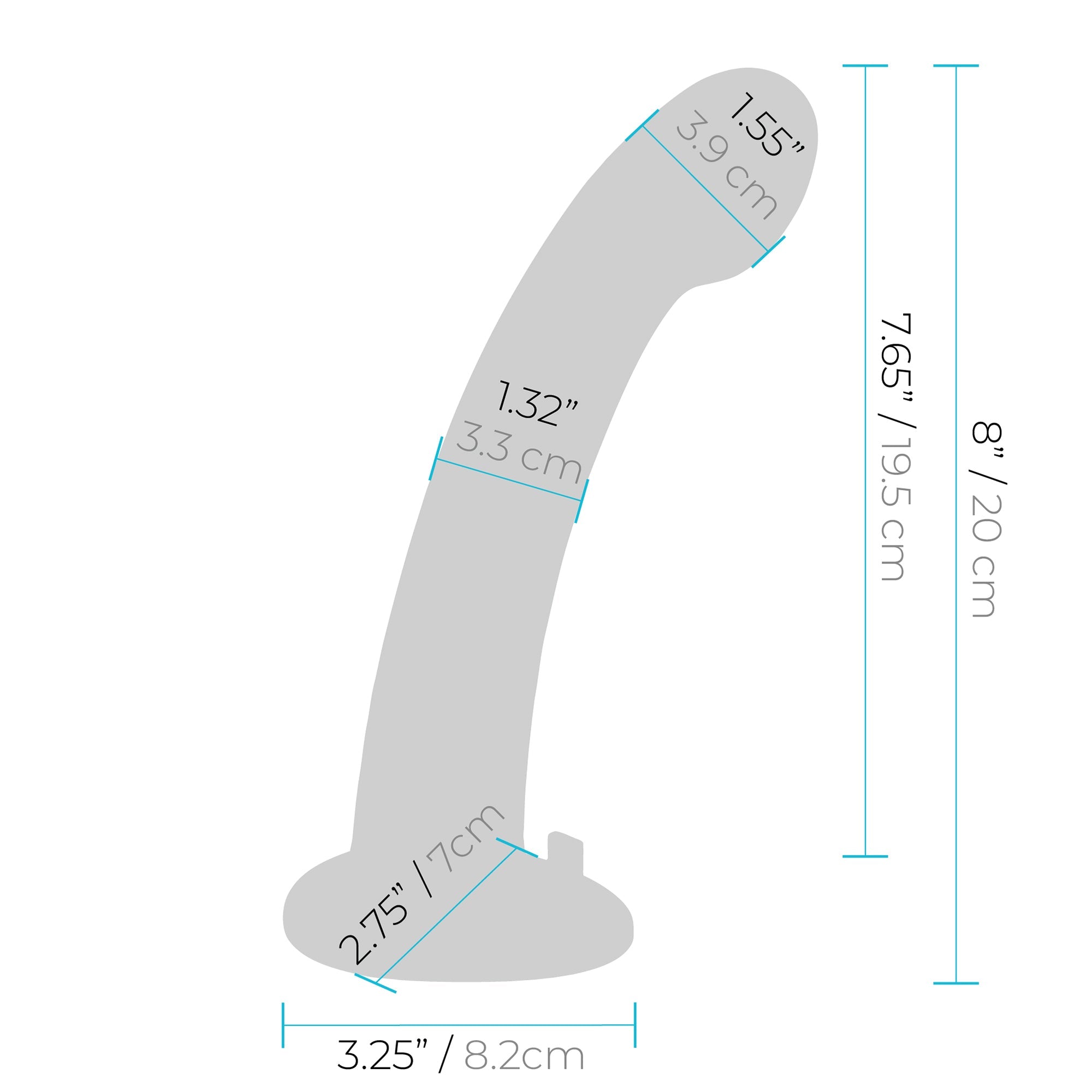 8” Remote Control P-Spot G-Spot Silicone Peg with Harness included