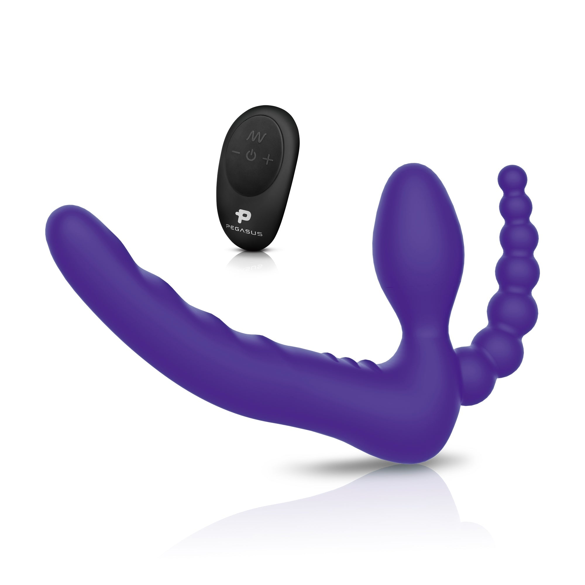 7” Remote Control Strapless D.P. Silicone Strap on