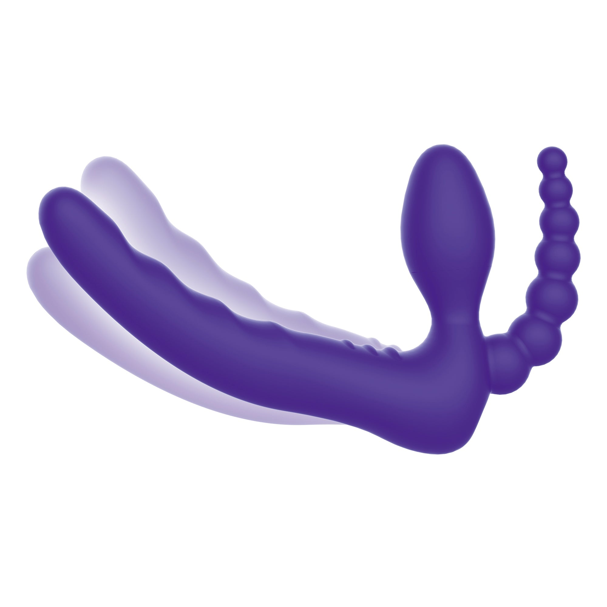 7” Remote Control Strapless D.P. Silicone Strap on