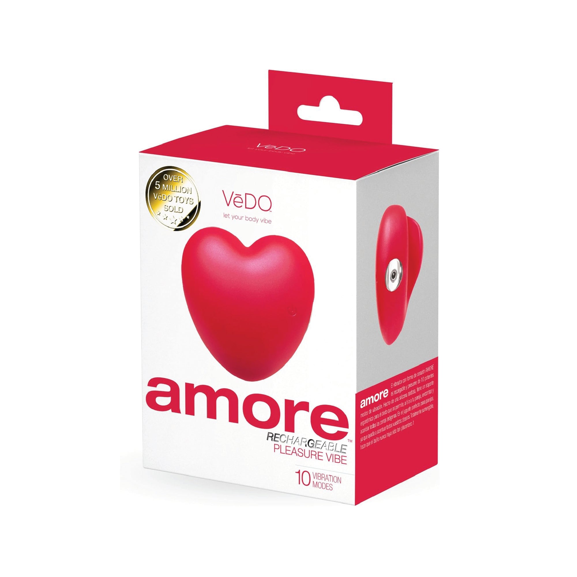 Amore Recharge Pleasure Vibe Red