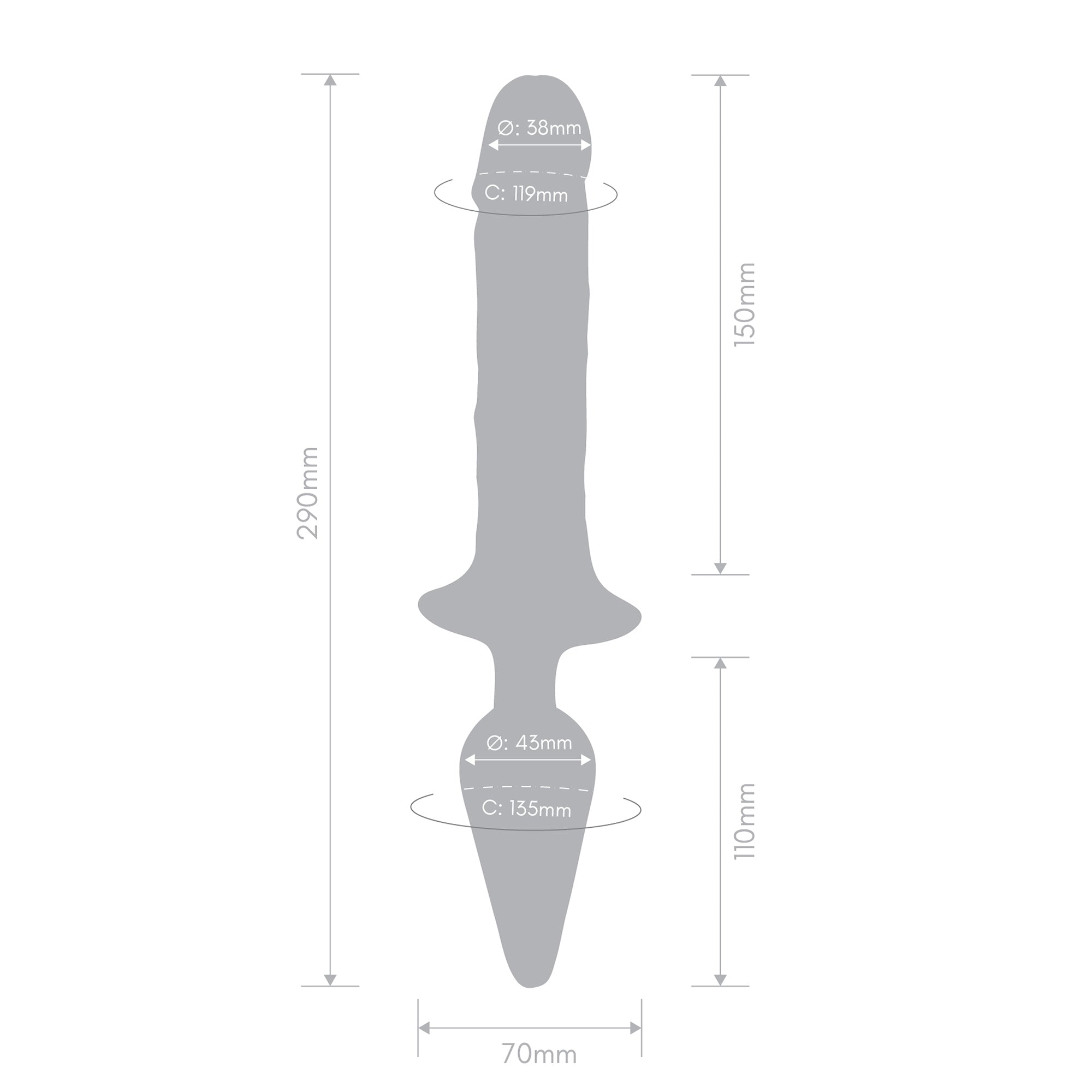Together Vibes Double Pleasure Vibrating Dildo & Butt Plug
