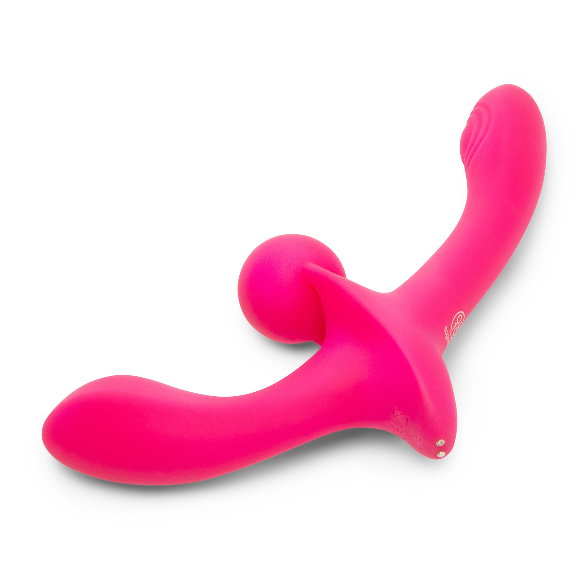 Together Vibes Double Tap Double-Ended Vibrating Strapless Strap-On