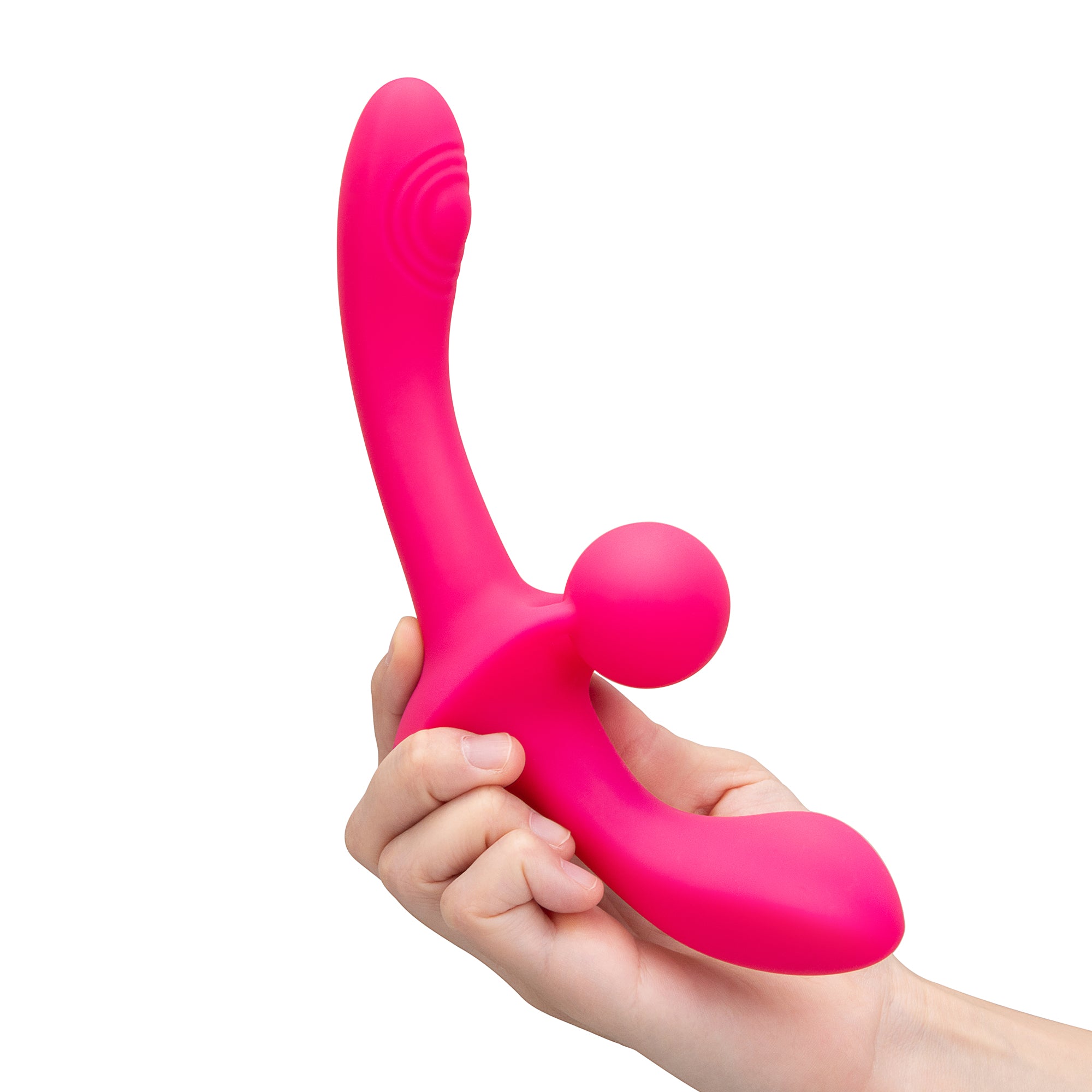 Together Vibes Double Tap Double-Ended Vibrating Strapless Strap-On