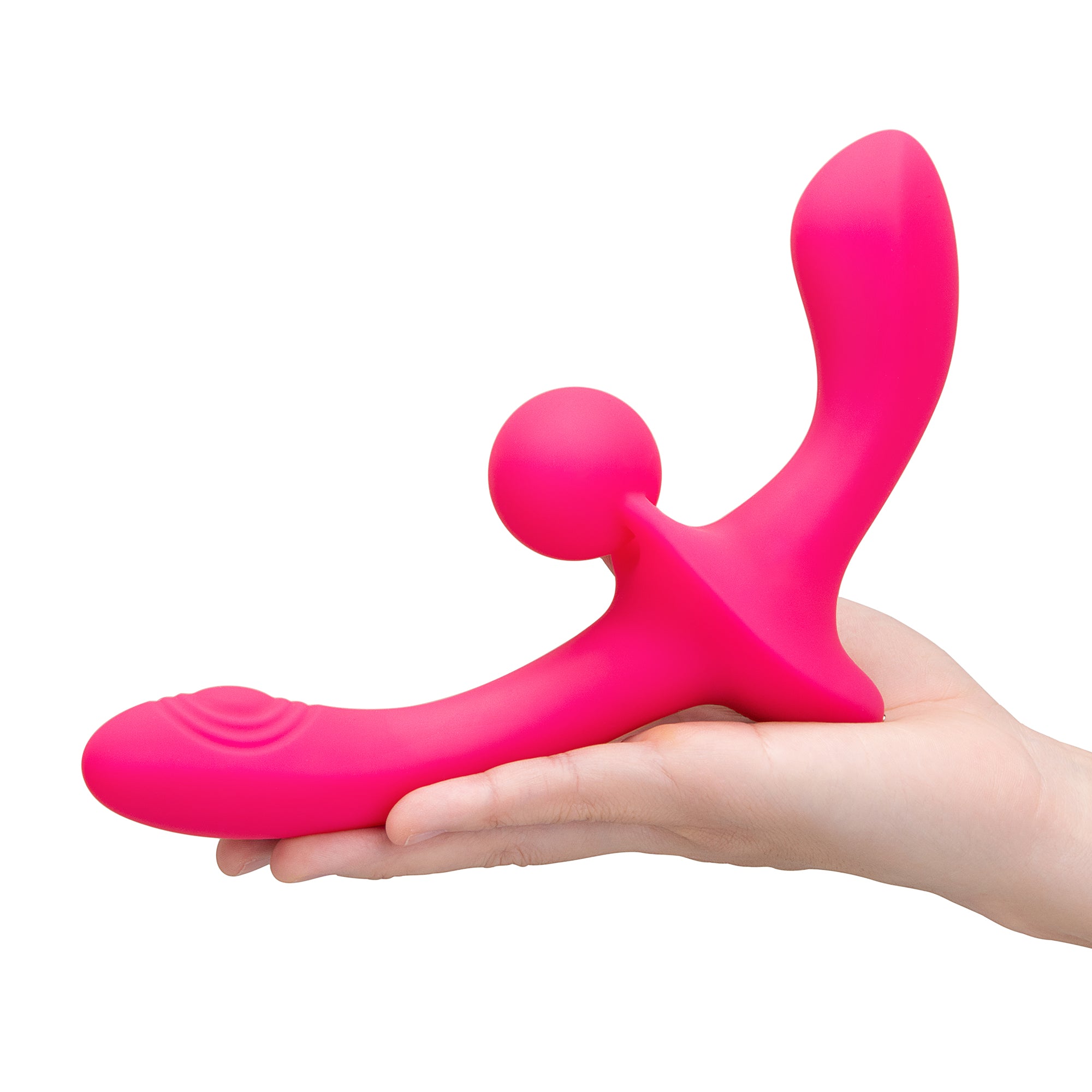 Together Vibes Double Tap Double-Ended Vibrating Strapless Strap-On