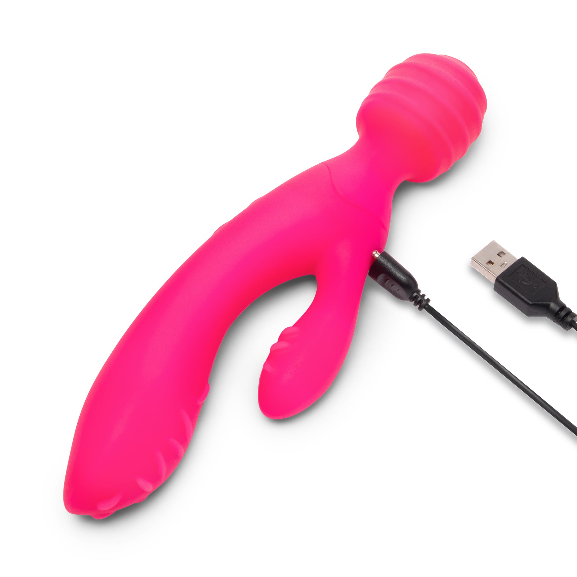 Together Vibes Tri-Delight Dual-Ended Triple Stim Wand & Rabbit Vibrator