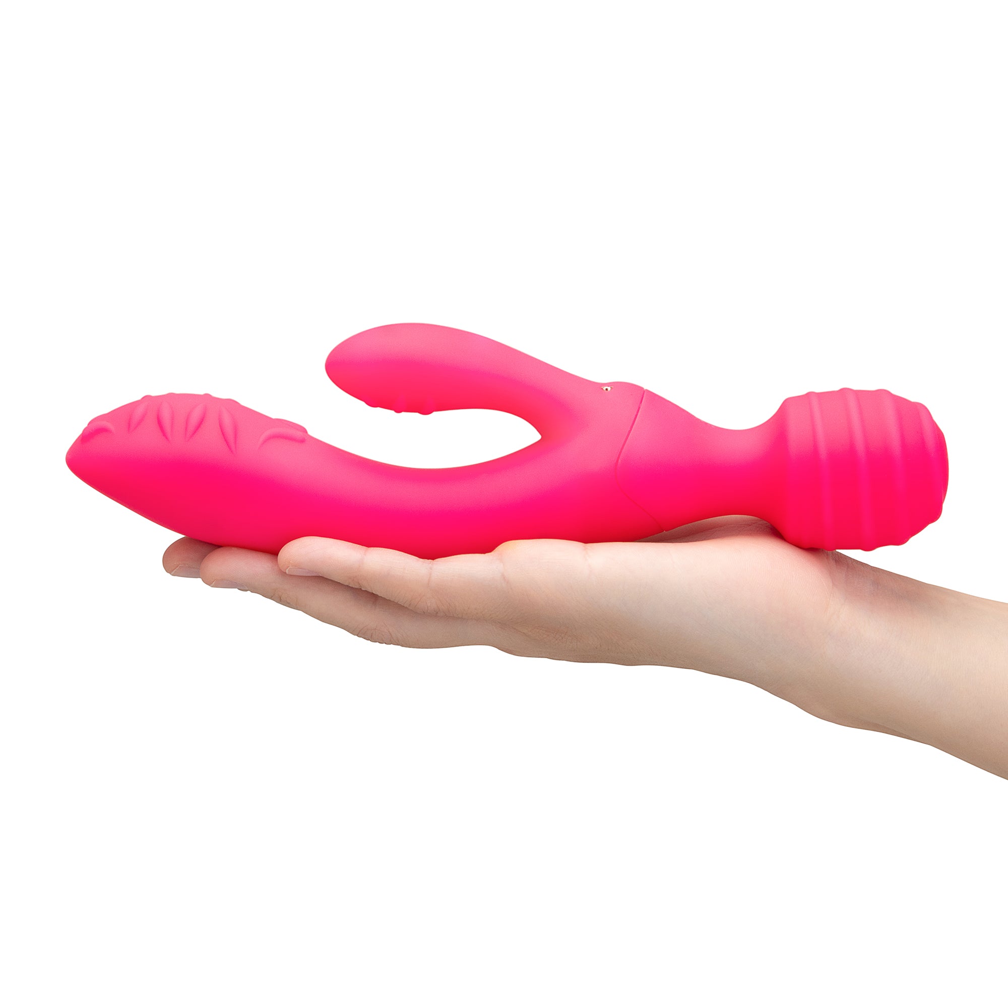 Together Vibes Tri-Delight Dual-Ended Triple Stim Wand & Rabbit Vibrator